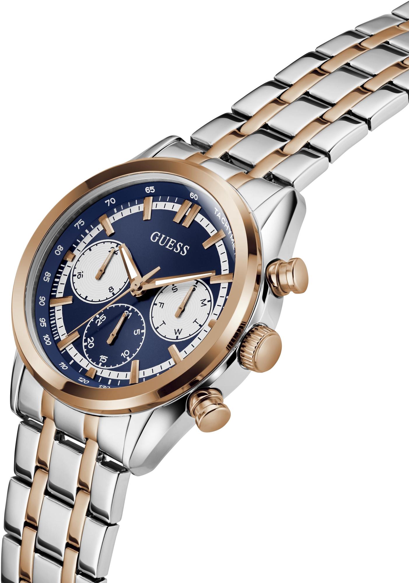 Guess GW0971G5 zegarek srebrny klasyczny Męskie bransoleta - miniatura 3
