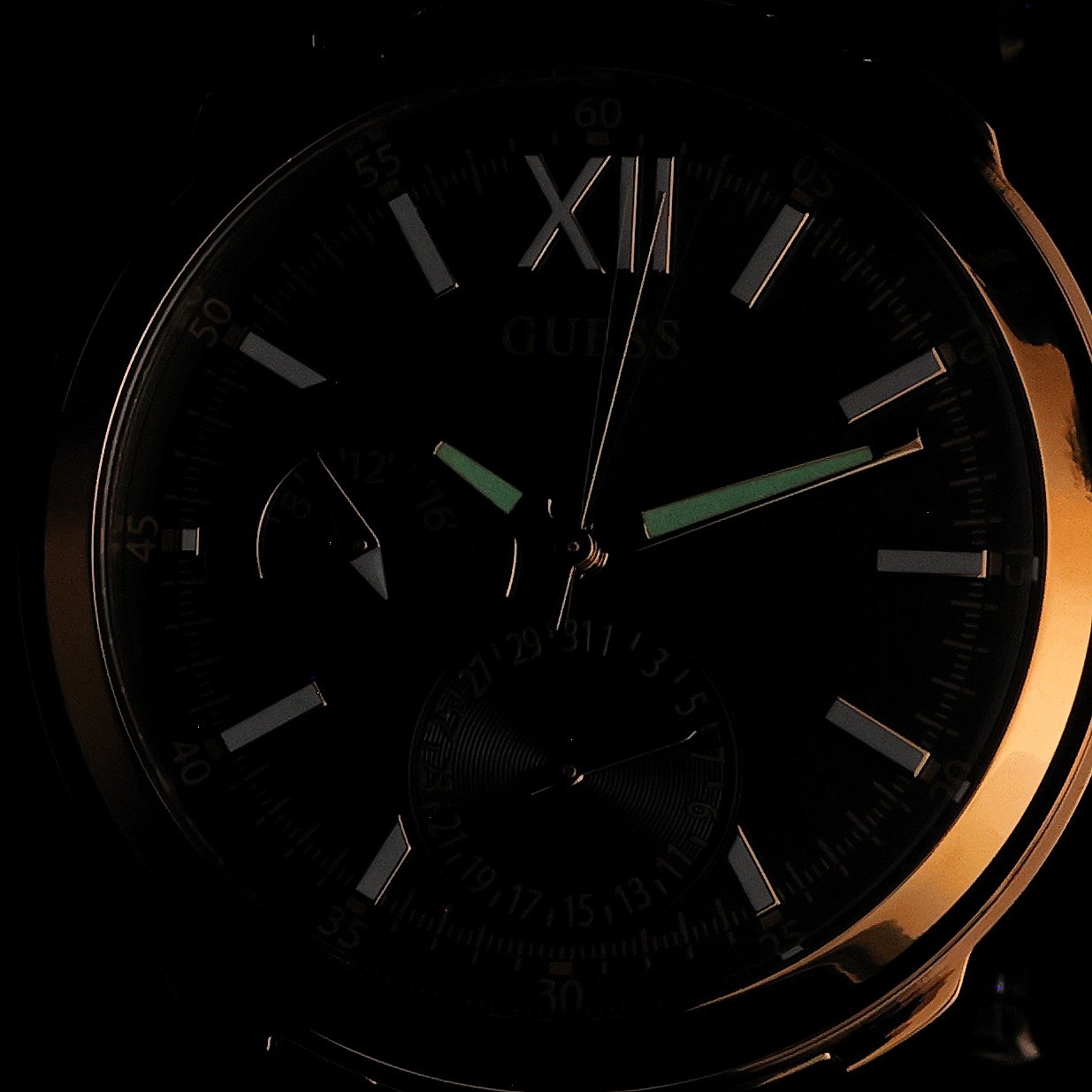 Guess GW0976G2 GD EMERSON Męskie klasyczny zegarek złoty - miniatura 5