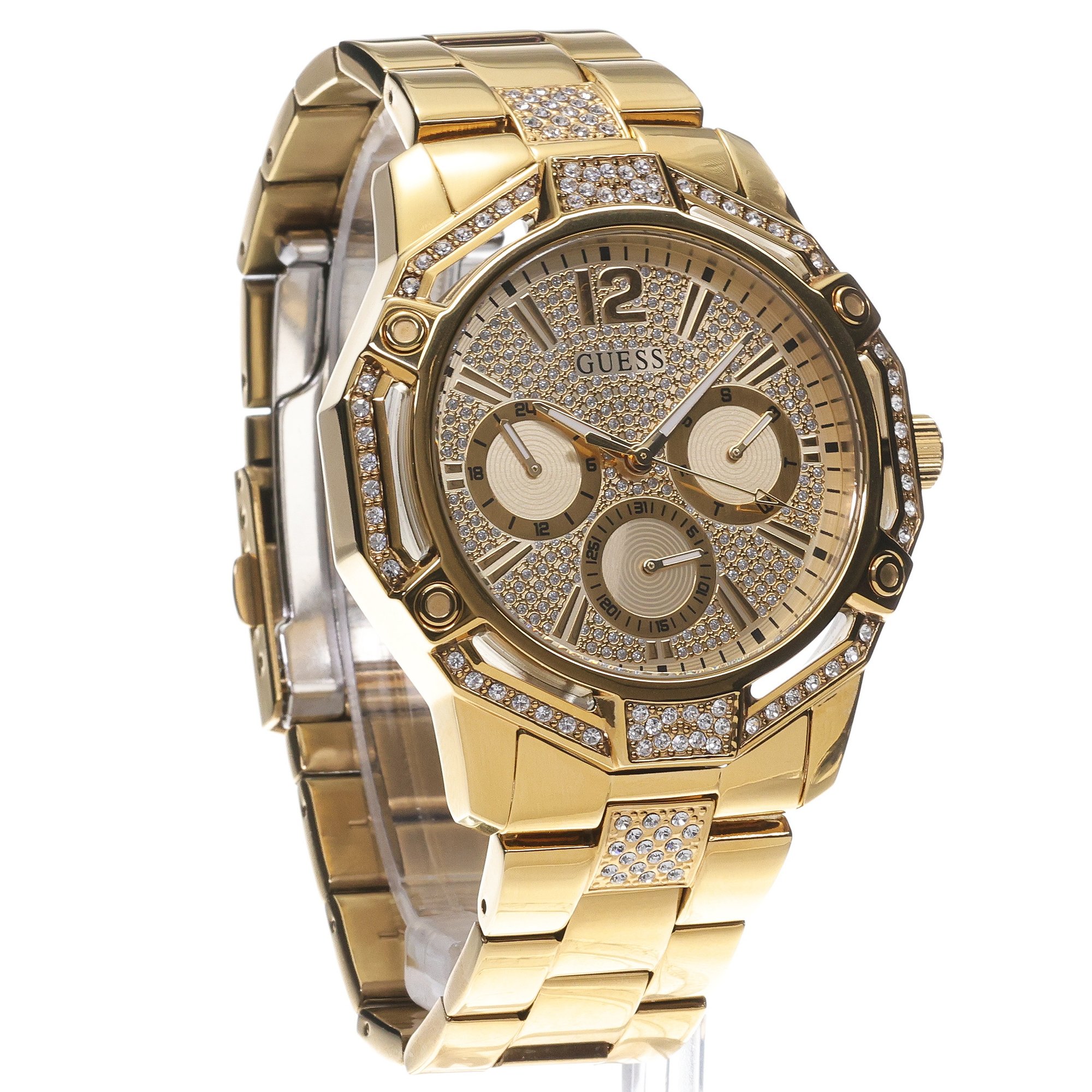 Guess GW0990G2 GT REGAL Męskie biżuteryjny zegarek złoty - miniatura 3