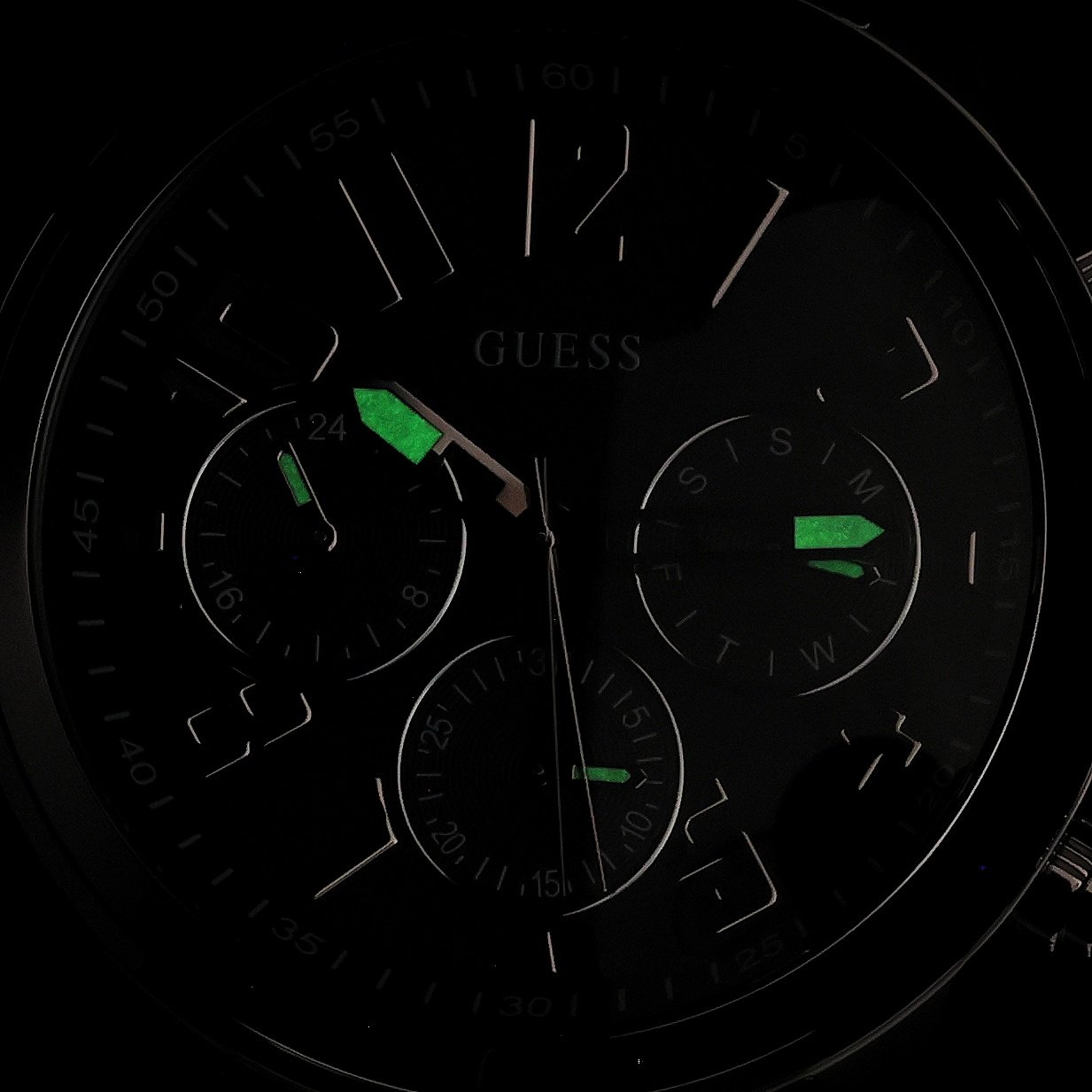 Guess GW1006G1 Parker Męskie klasyczny zegarek srebrny