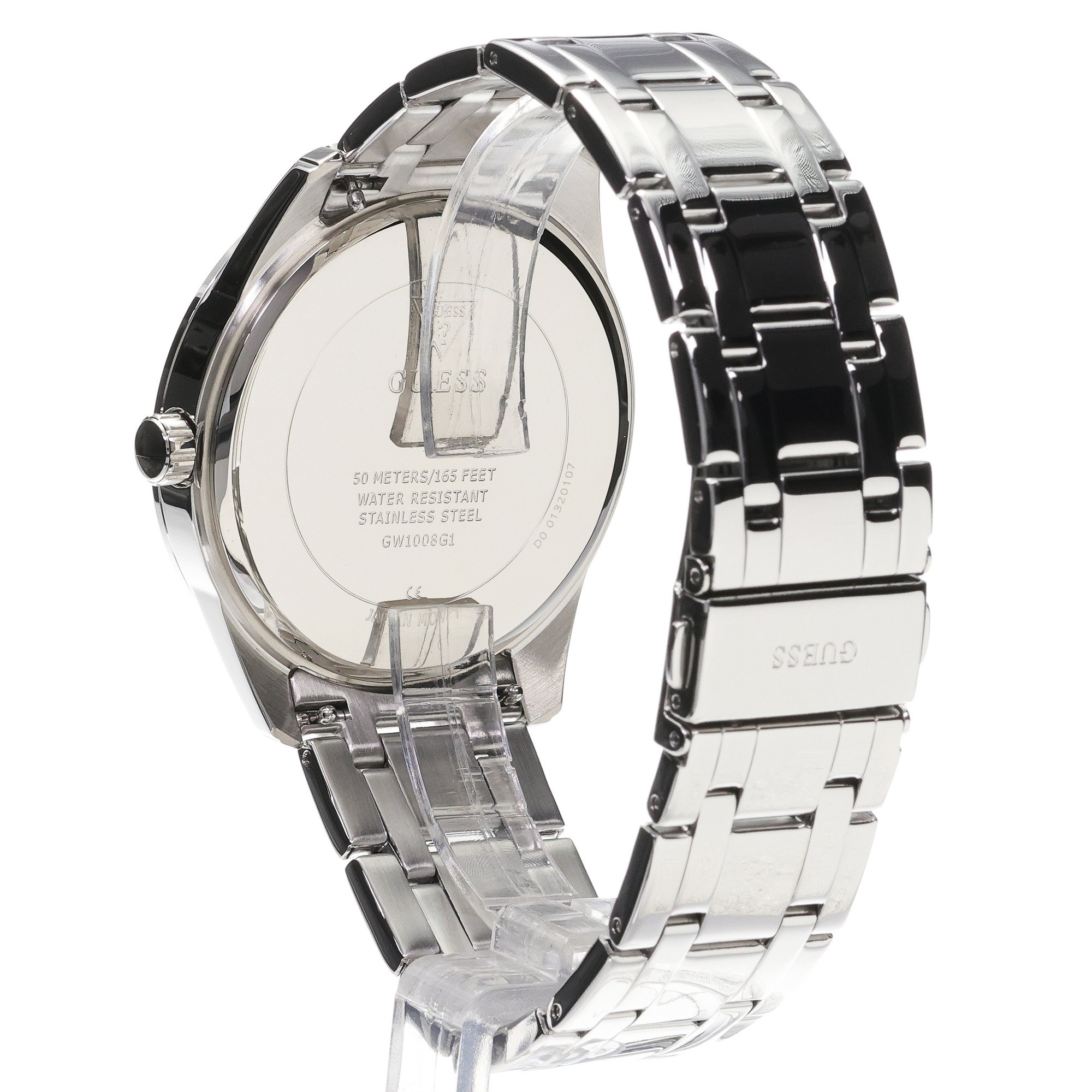 Guess GW1008G1 zegarek srebrny klasyczny Męskie bransoleta - miniatura 4