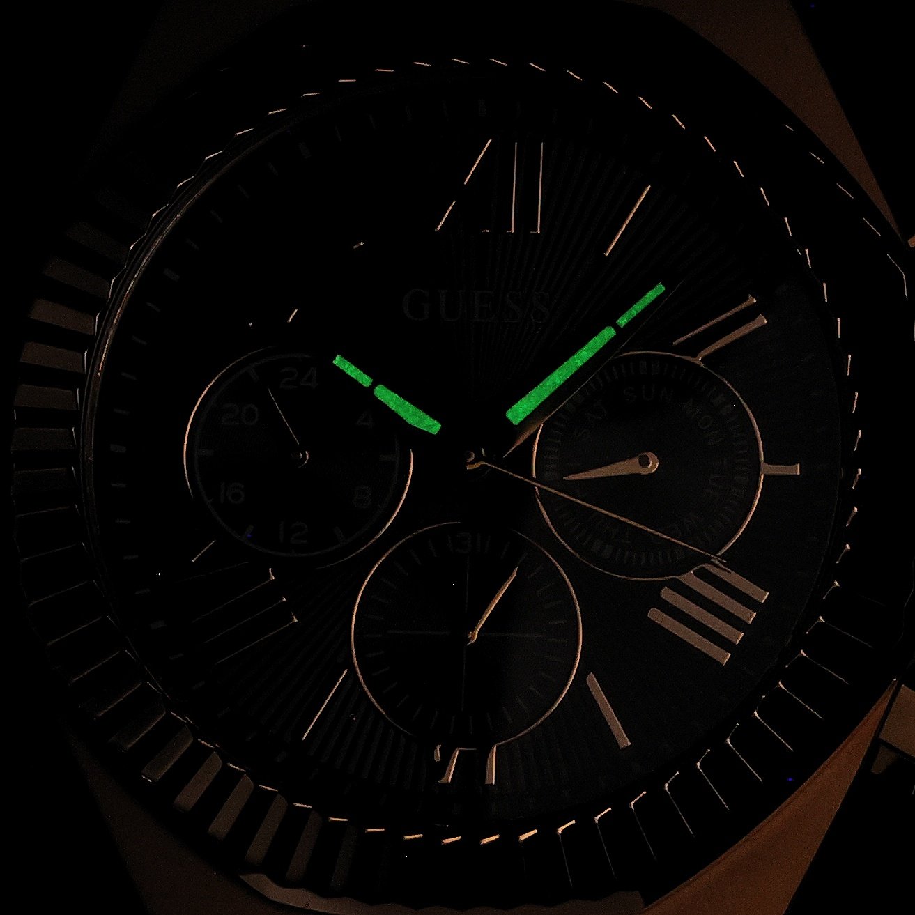 Guess GW1011G2 Equity Męskie fashion-modowy zegarek złoty - miniatura 5