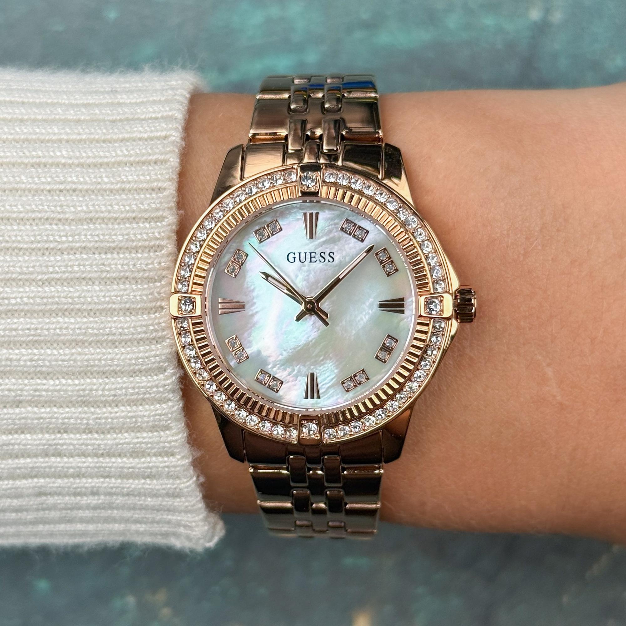 Guess GW1027L4 Colette Damskie fashion-modowy zegarek różowe złoto