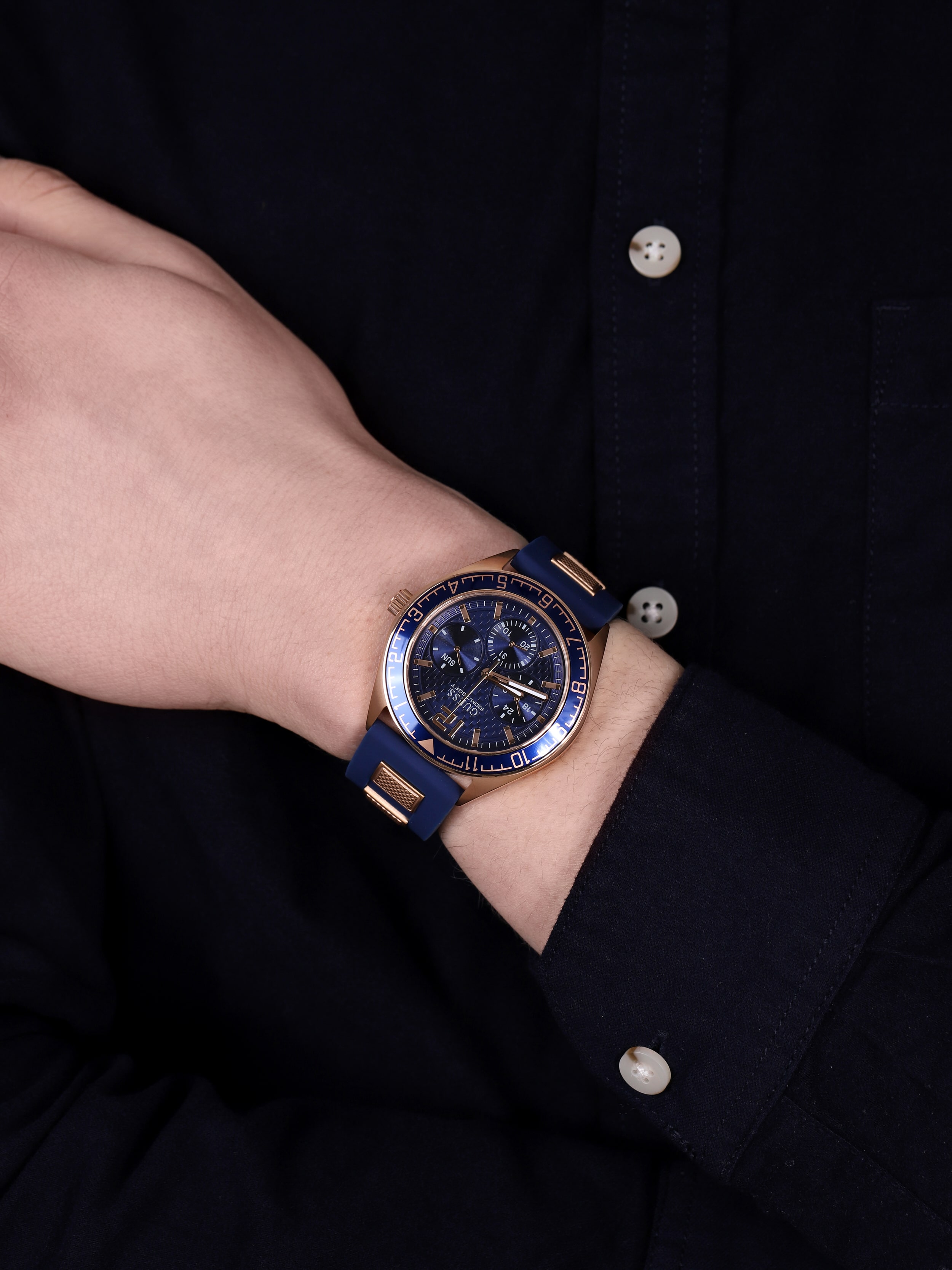 Guess W1167G3 zegarek różowe złoto fashion/modowy Pasek pasek - miniatura 3