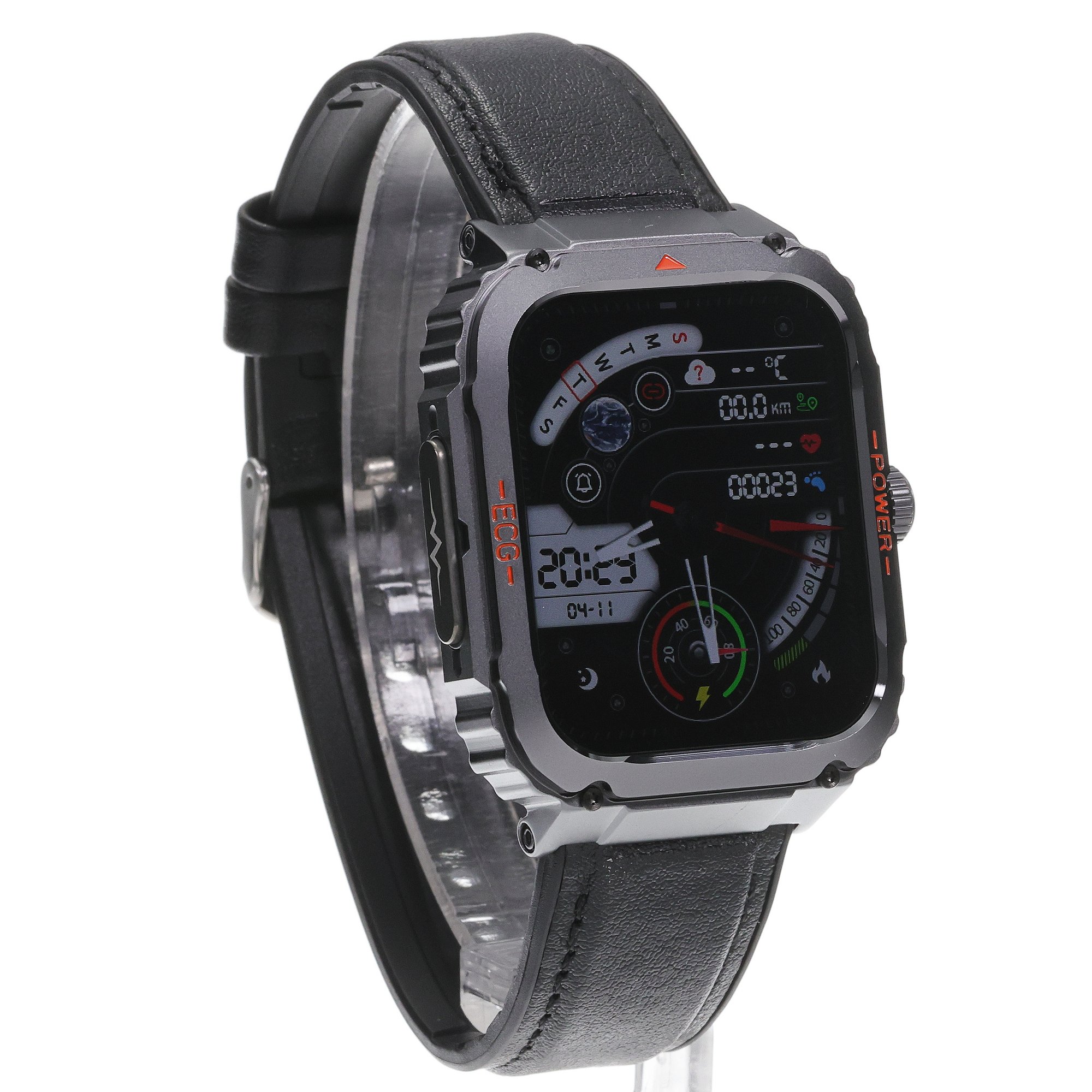 Hagen HB2114533 Smartwatch HB21 na Czarnym Pasku zegarek sportowy Smartwatch - miniatura 3