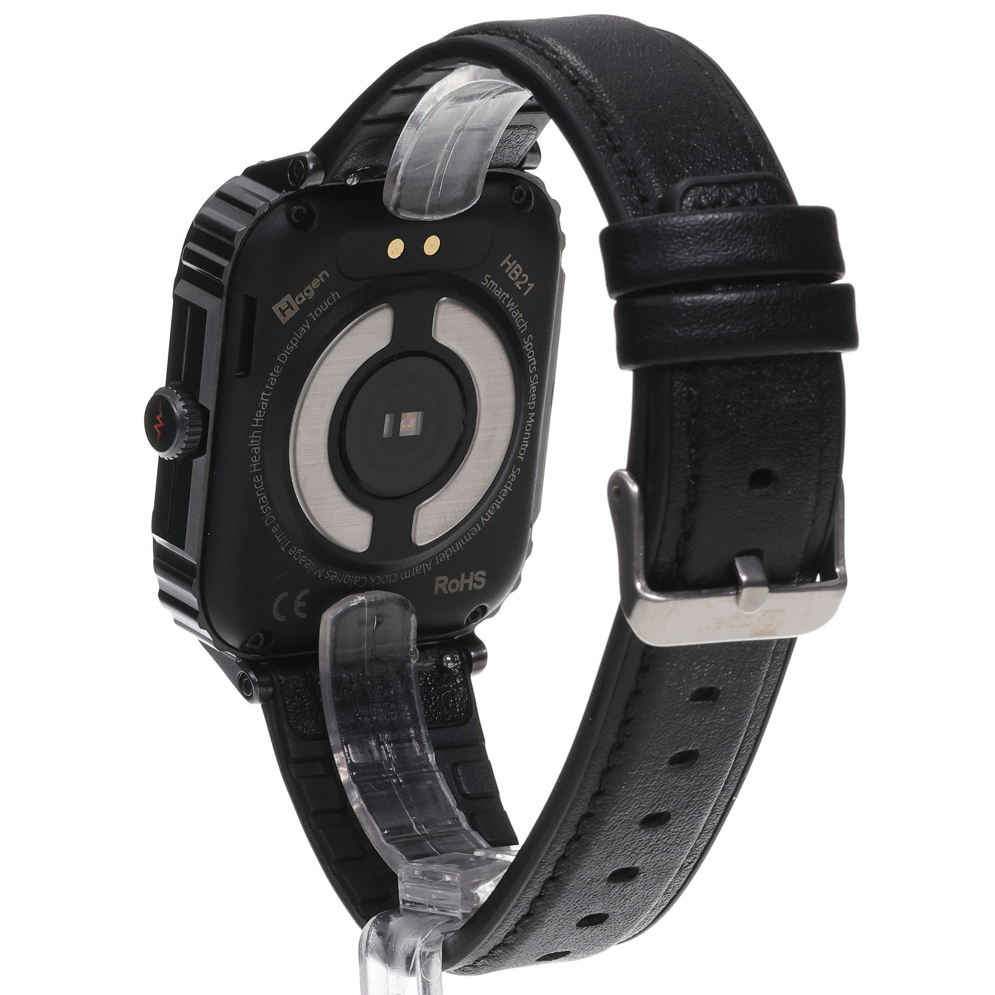 Hagen HB2114533 zegarek srebrny sportowy Smartwatch pasek - miniatura 4
