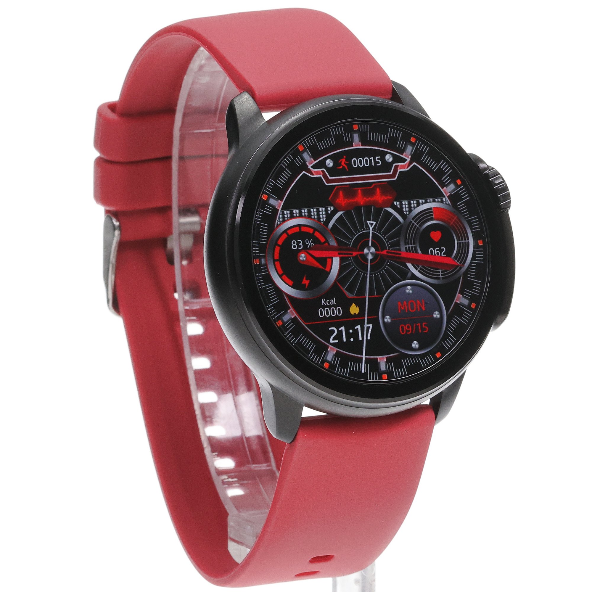 Hagen HB2914535 zegarek czarny sportowy Smartwatch pasek - miniatura 3