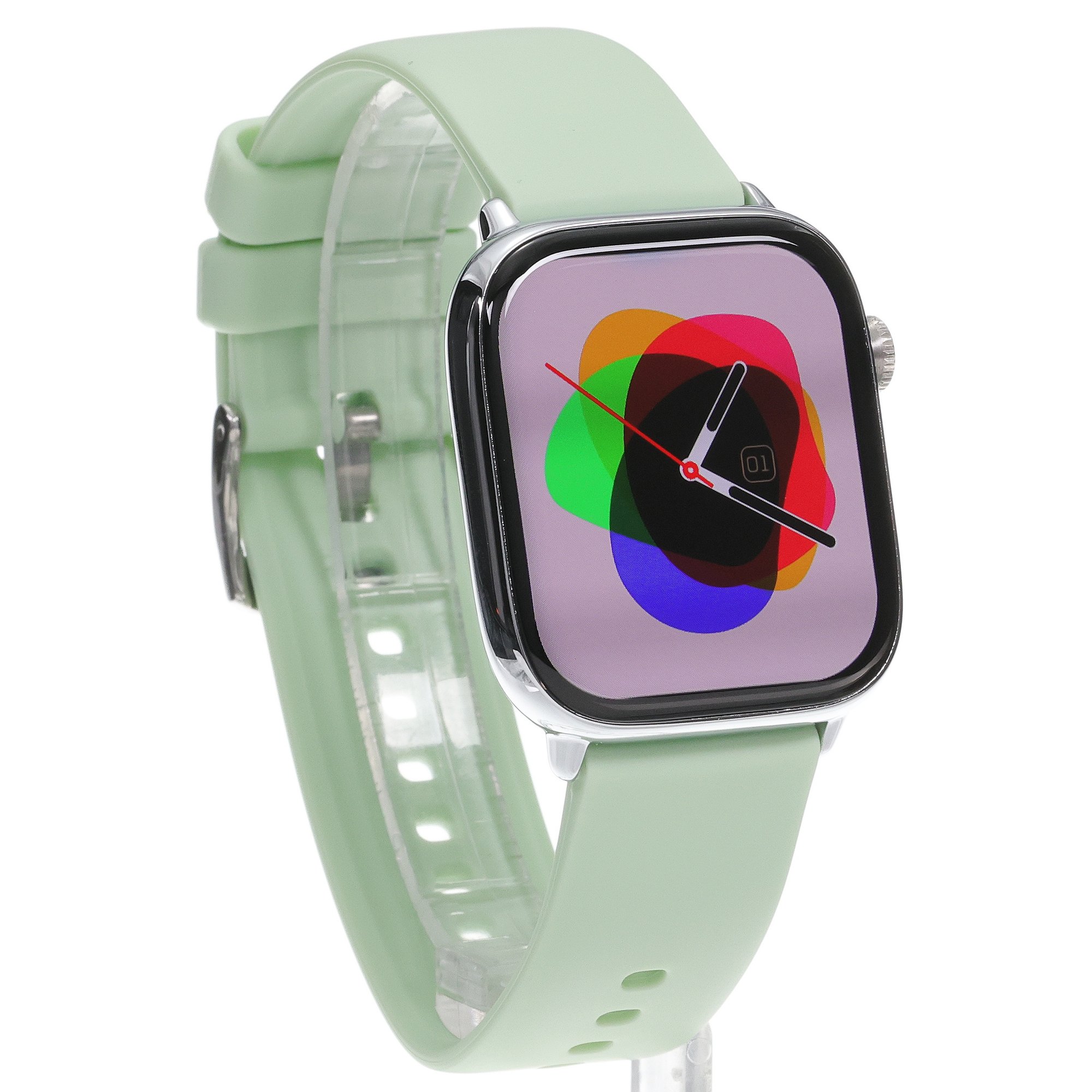 Hagen HB341115314 HB34 Srebrny na Pasku Smartwatch sportowy zegarek srebrny - miniatura 3