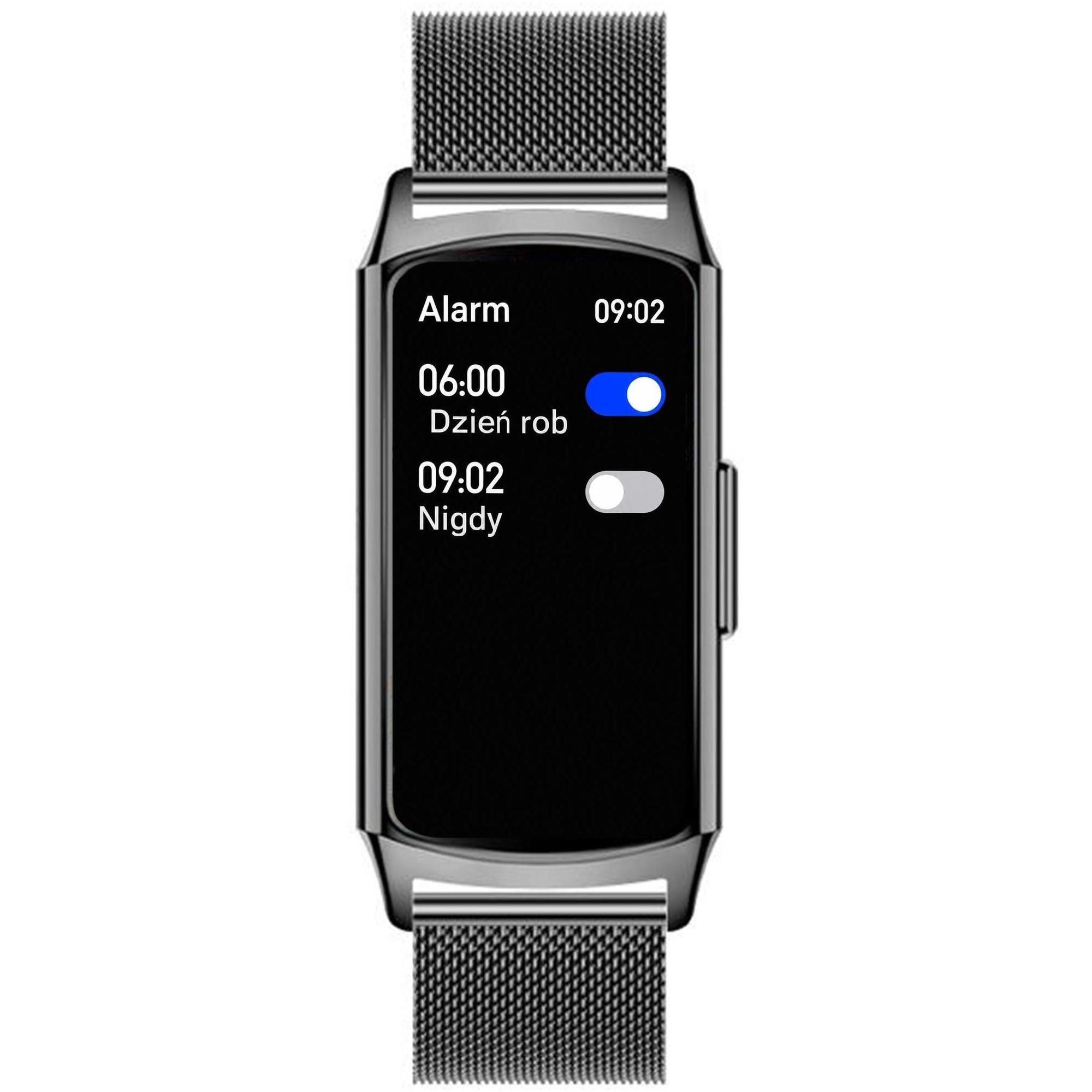 Hagen HB3514144 HB35 Czarna Bransoleta zegarek sportowy Smartwatch - miniatura 5