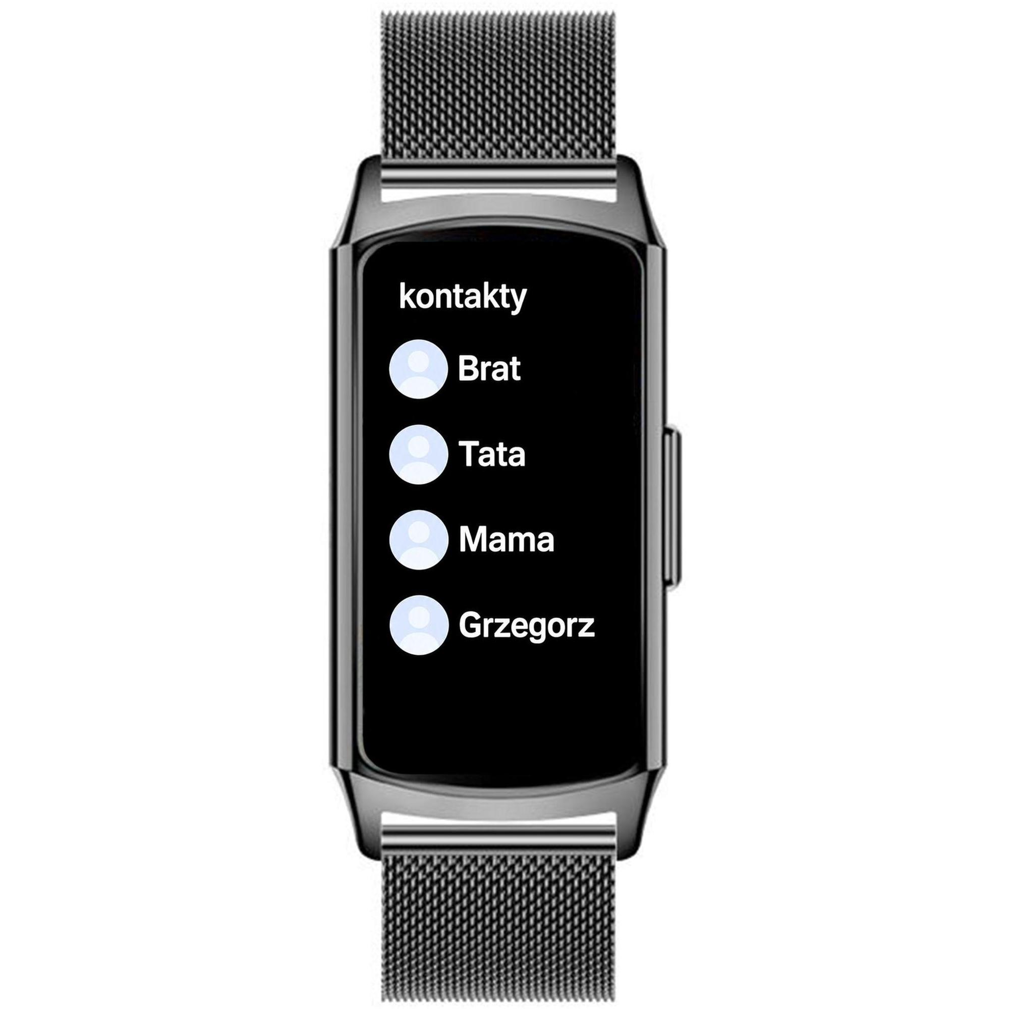Hagen HB3514144 Smartwatch HB35 Czarna Bransoleta zegarek męski sportowy - miniatura 9