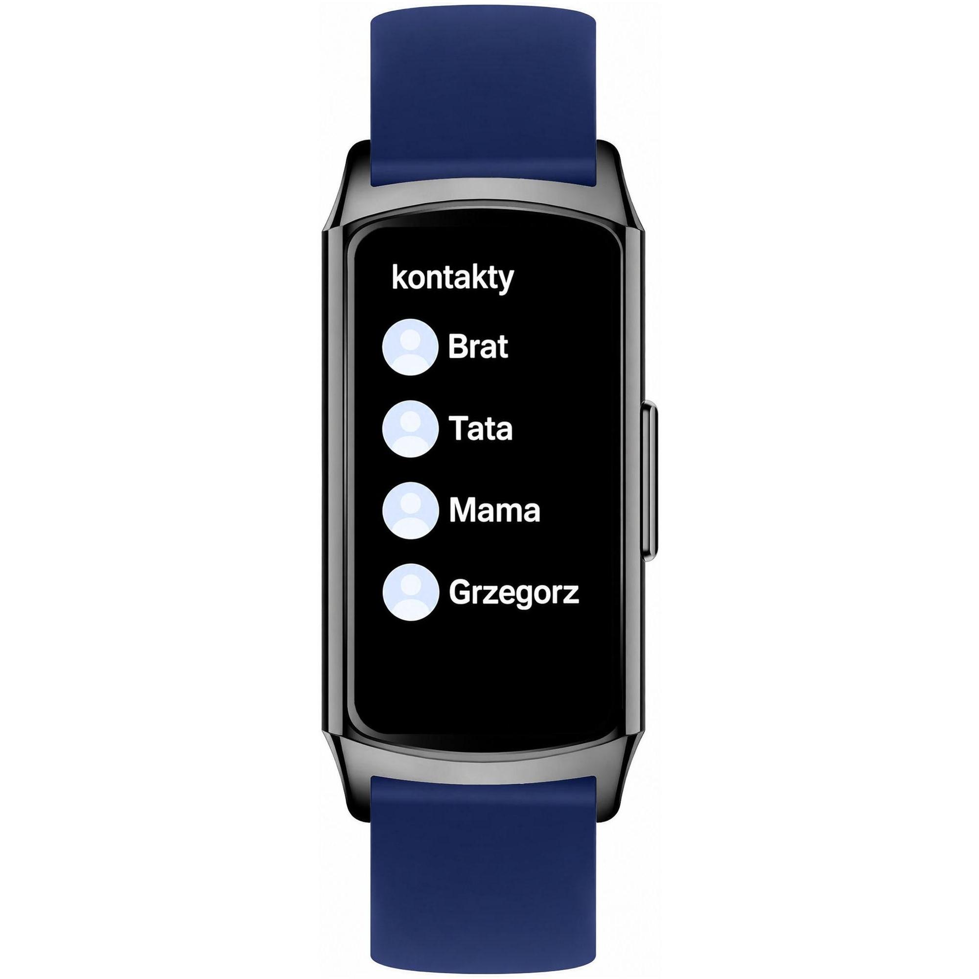 Hagen HB3514537 HB35 Niebieski Smartwatch sportowy zegarek czarny - miniatura 9