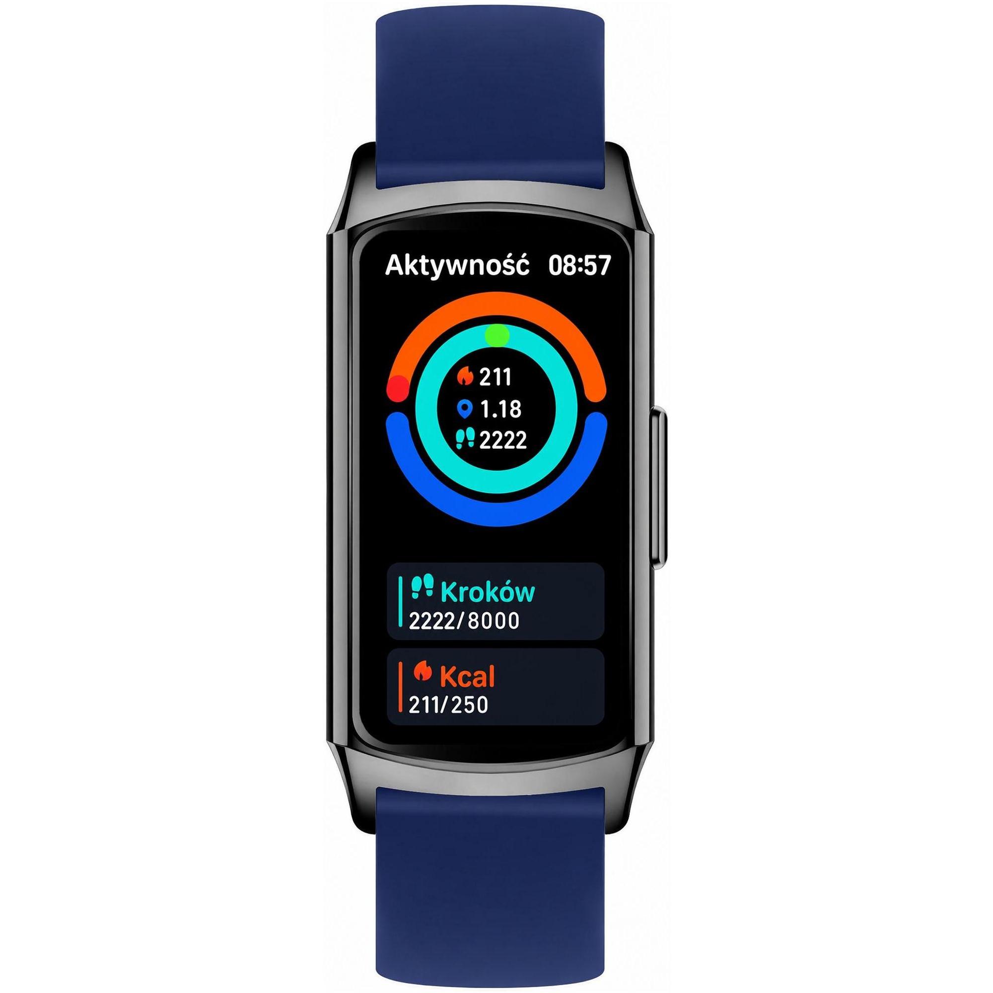 Hagen HB3514537 zegarek czarny sportowy Smartwatch pasek - miniatura 5