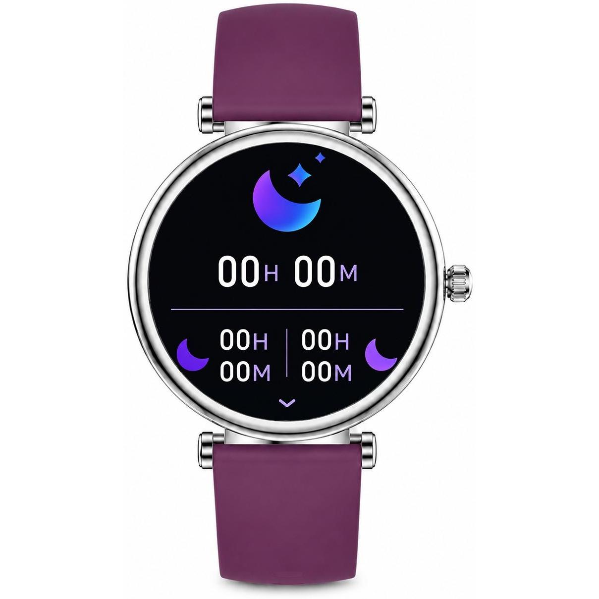 Hagen HB4021153211211-SET HB40 Fioletowy + Pasek i Bransoleta zegarek klasyczny Smartwatch - miniatura 3