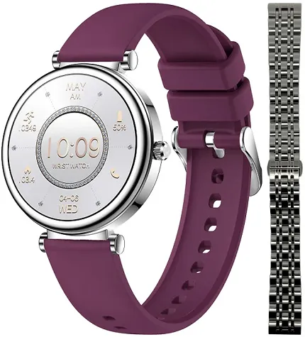Hagen HB4021153211211-SET Smartwatch HB40 Fioletowy + Pasek i Bransoleta - zdjęcie 1