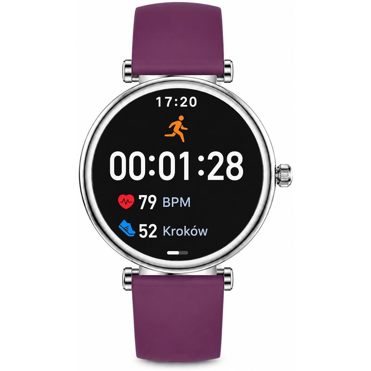 Hagen HB4021153211211-SET zegarek srebrny klasyczny Smartwatch pasek - miniatura 4