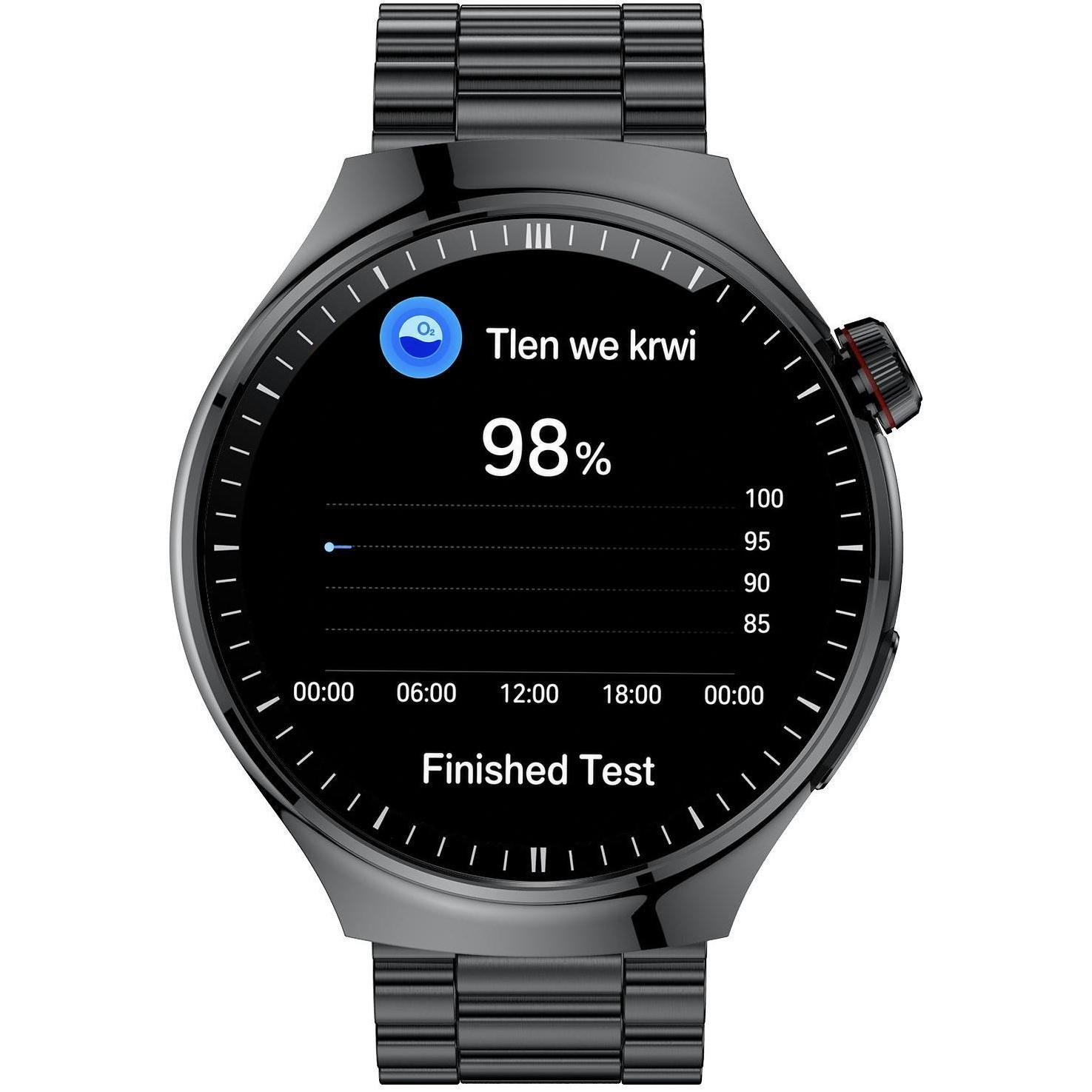 Hagen HB4114114 Smartwatch HB41 Czarny na Bransolecie bransoleta