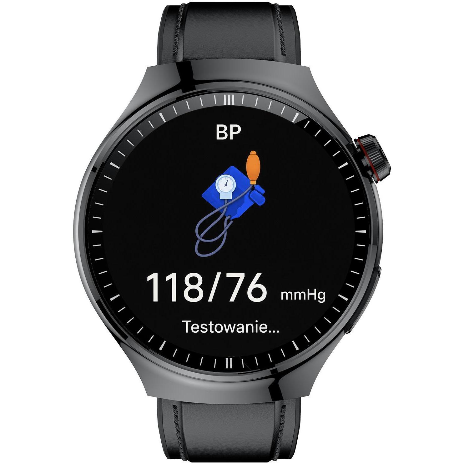 Hagen HB4114534 Smartwatch HB41 Czarny zegarek męski klasyczny