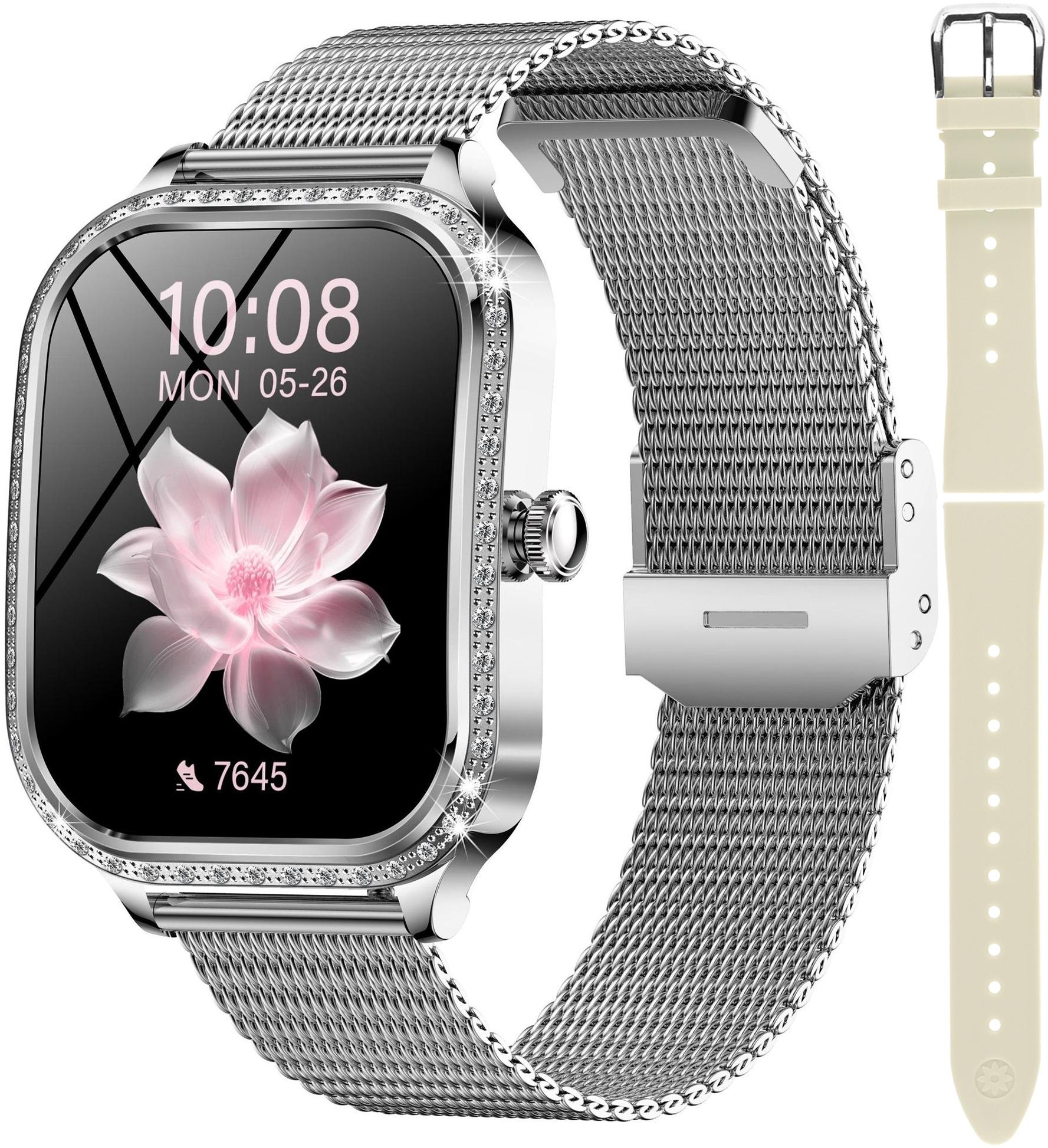 Hagen HB4211114105312-SET Smartwatch HB42 Srebrny