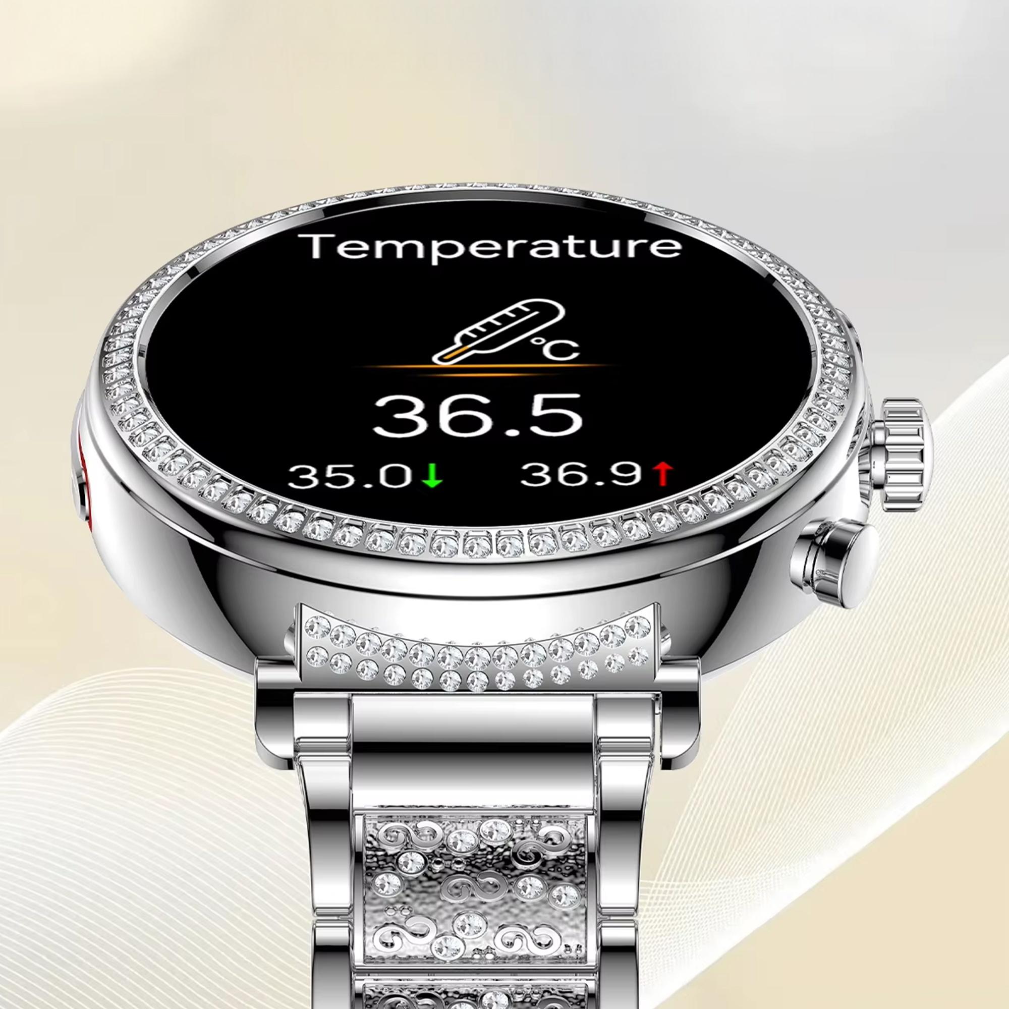 Hagen HB431111111532-SET HB43 Srebrny + Pasek zegarek fashion-modowy Smartwatch - miniatura 4