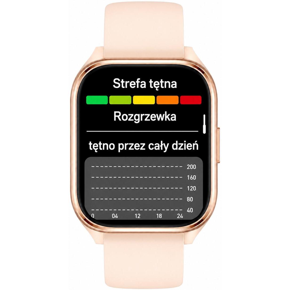 Hagen HB44210539 HB44 Różowy Smartwatch zegarek różowy