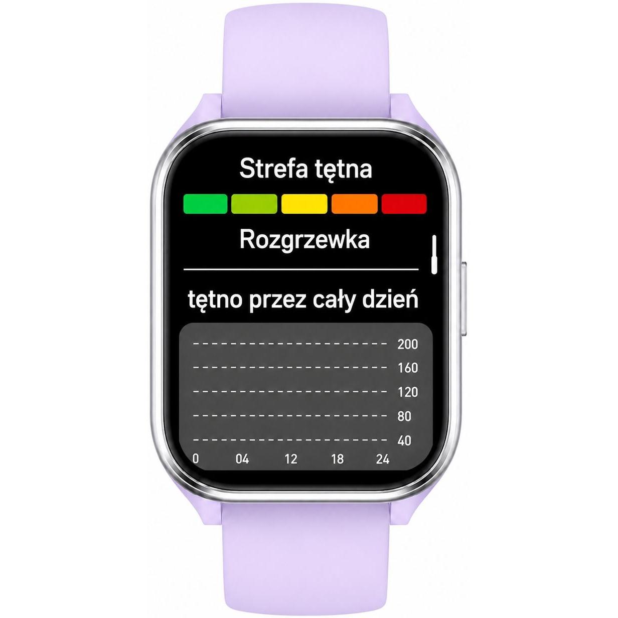 Hagen HB44211536 HB44 Fioletowy Smartwatch zegarek fioletowy - miniatura 9