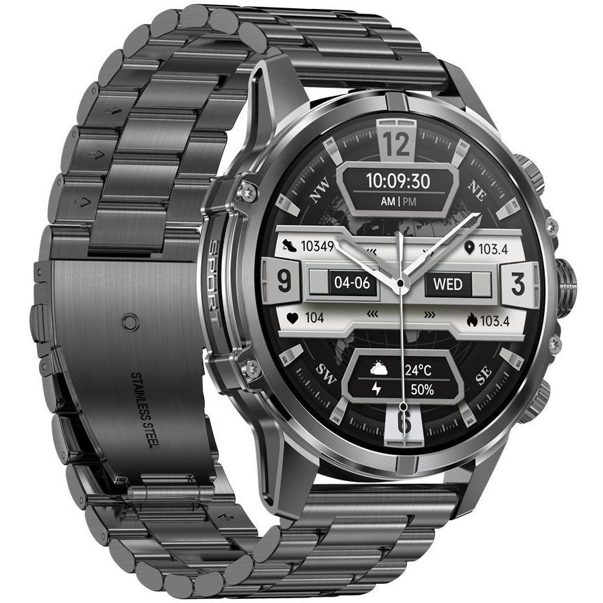 Hagen HB4514114 HB45 Czarny zegarek Smartwatch - miniatura 4