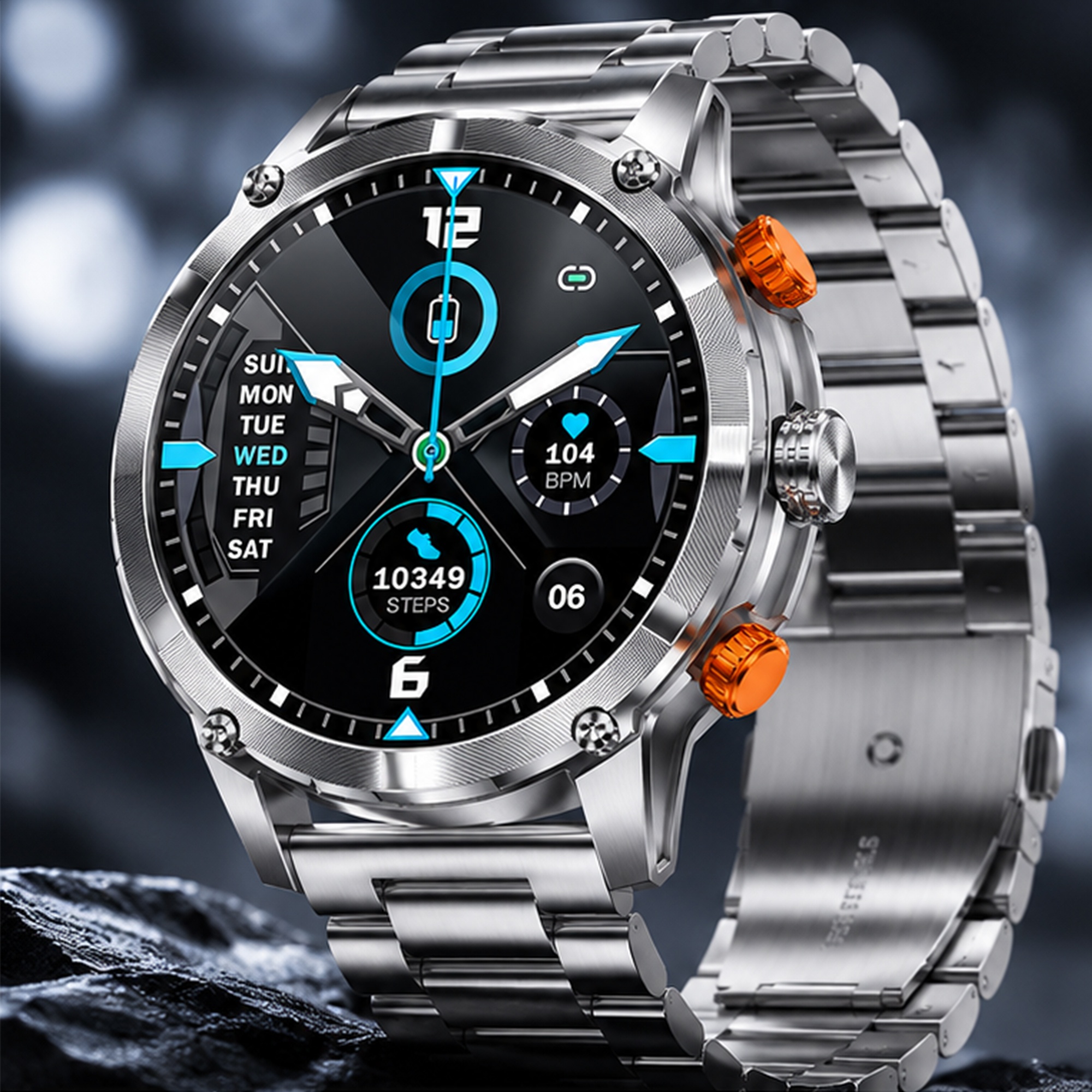 Hagen HB491111111 zegarek męski Smartwatch - miniatura 2