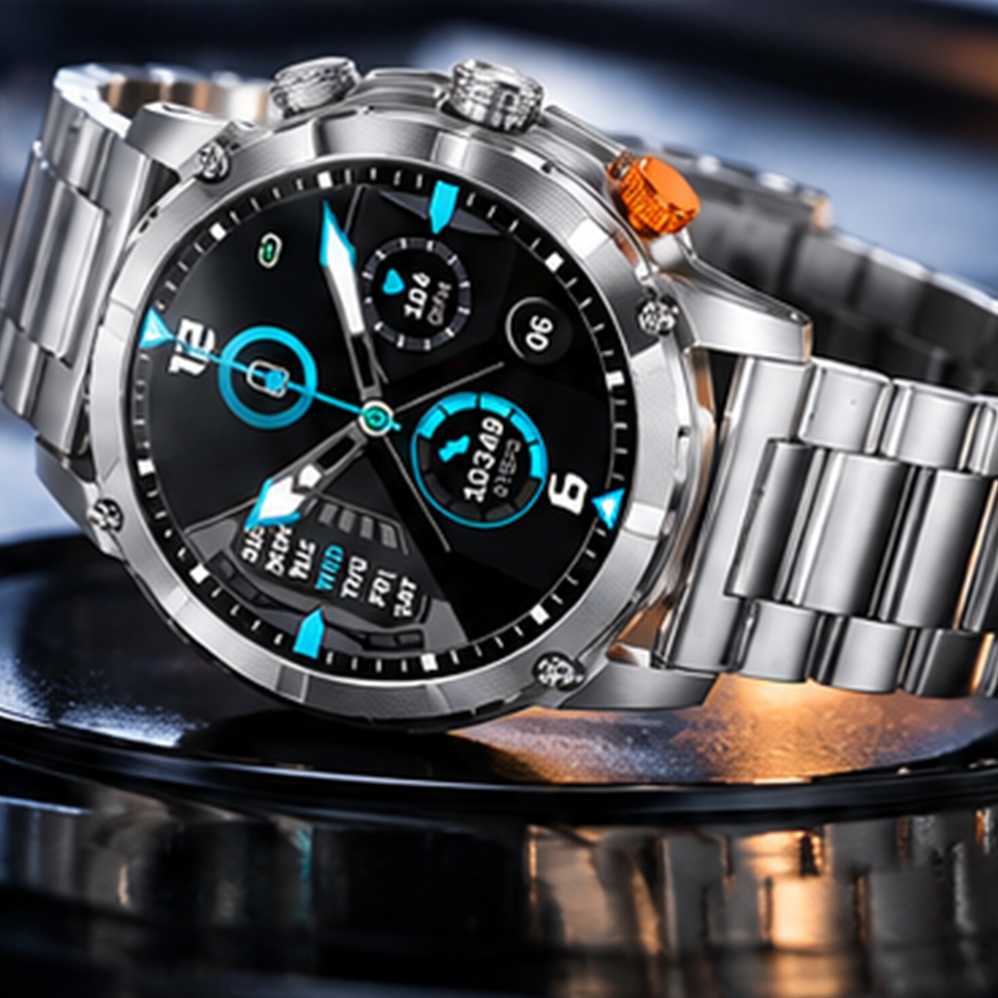 Hagen HB491111111 zegarek srebrny Smartwatch bransoleta - miniatura 5