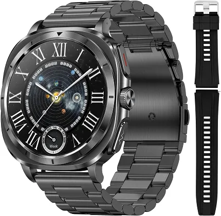 Hagen HB5014114534-SET Smartwatch HB50 Czarny zestaw z Paskiem - zdjęcie 1