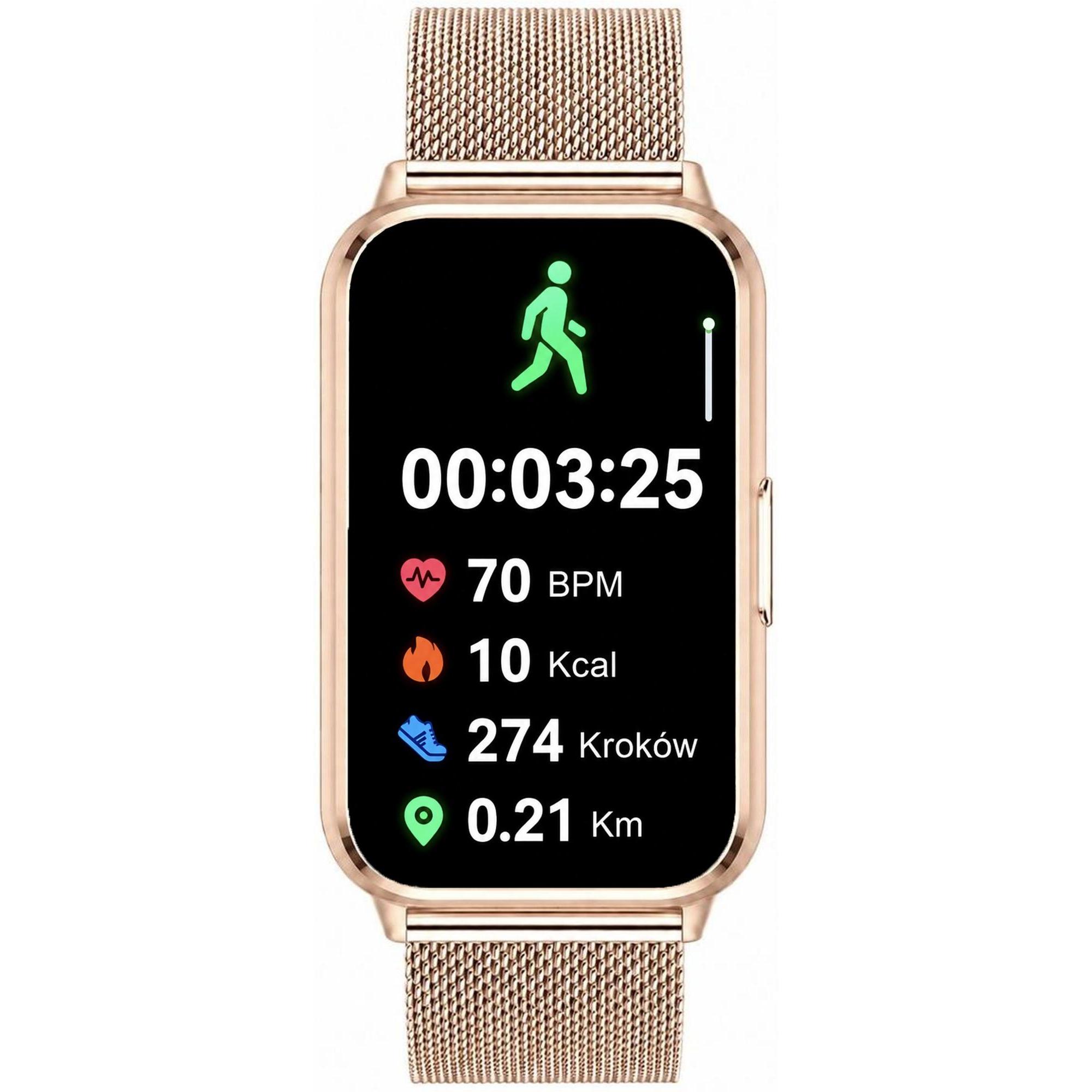 Hagen HB521151415 zegarek różowe złoto Smartwatch bransoleta - miniatura 6