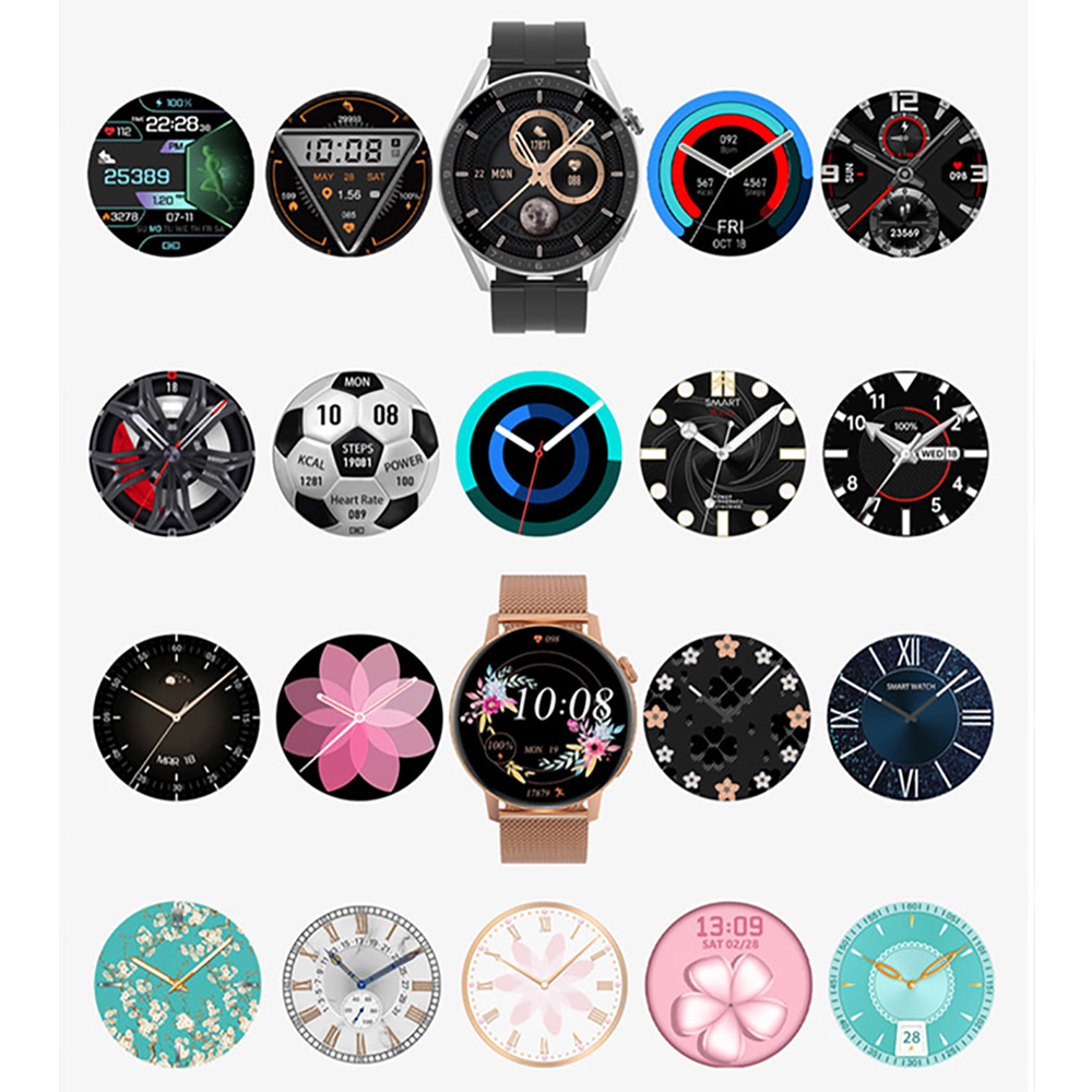 Hagen HC101115312334-SET Smartwatch HC10 czarny + pasek zegarek sportowy Smartwatch - miniatura 4