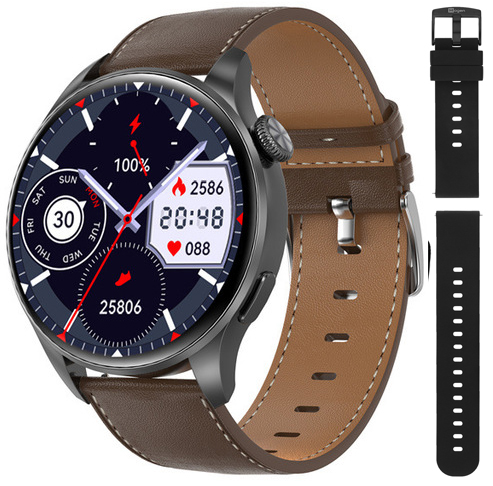 Hagen Smartwatch HC10 czarny brązowy + pasek HC10.14.533.333-SET