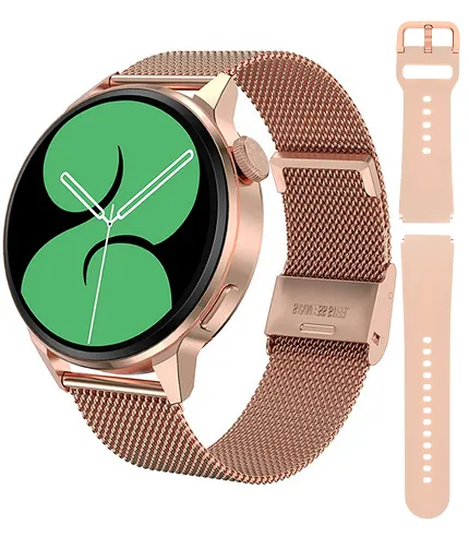 Hagen HC131101410539-SET Smartwatch Smartwatch HC13 różowe złoto + pasek - zdjęcie 1