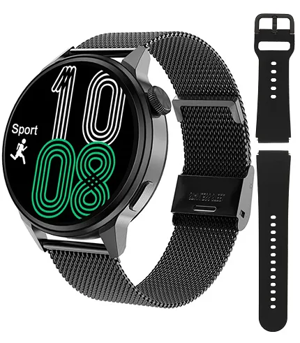 Hagen HC1314144534-SET Smartwatch Smartwatch HC13 czarny + pasek - zdjęcie 1