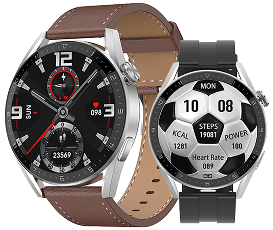 Hagen HC15111333534-SET Smartwatch HC15 srebrny + pasek zegarek sportowy Smartwatch - miniatura 4