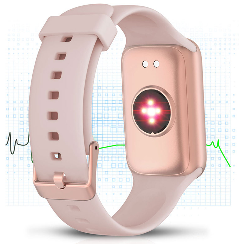 Hagen HC16210532532-SET Smartwatch HC16 różowy biały + pasek zegarek sportowy Smartwatch - miniatura 2