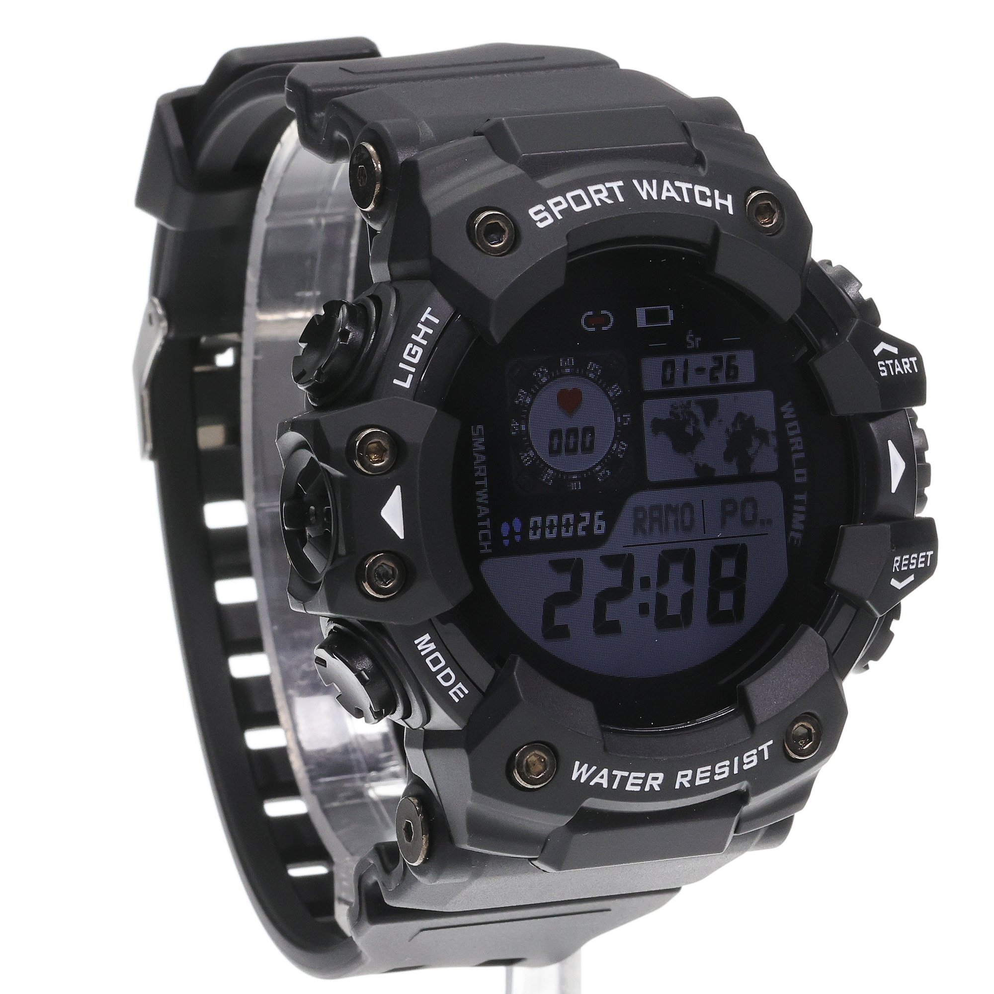 Hagen HC18W24534 Smartwatch HC18 czarny biały zegarek sportowy Smartwatch