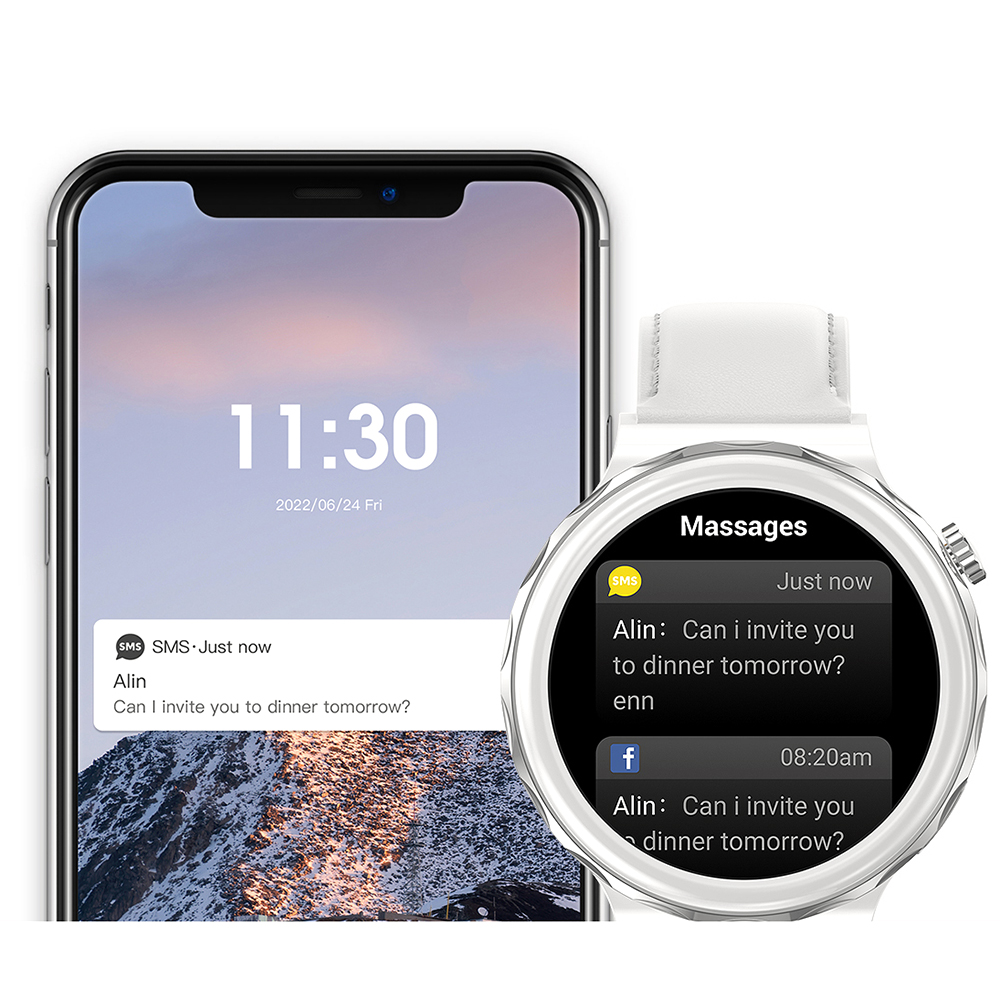 Hagen HC241111411532-SET zegarek biały sportowy Smartwatch bransoleta - miniatura 7
