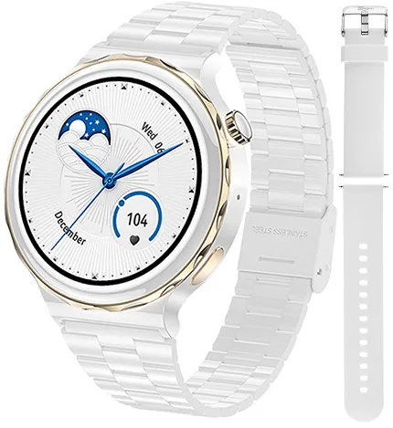 Hagen HC241151411532-SET Smartwatch Smartwatch HC24 złoty biały + pasek - zdjęcie 1