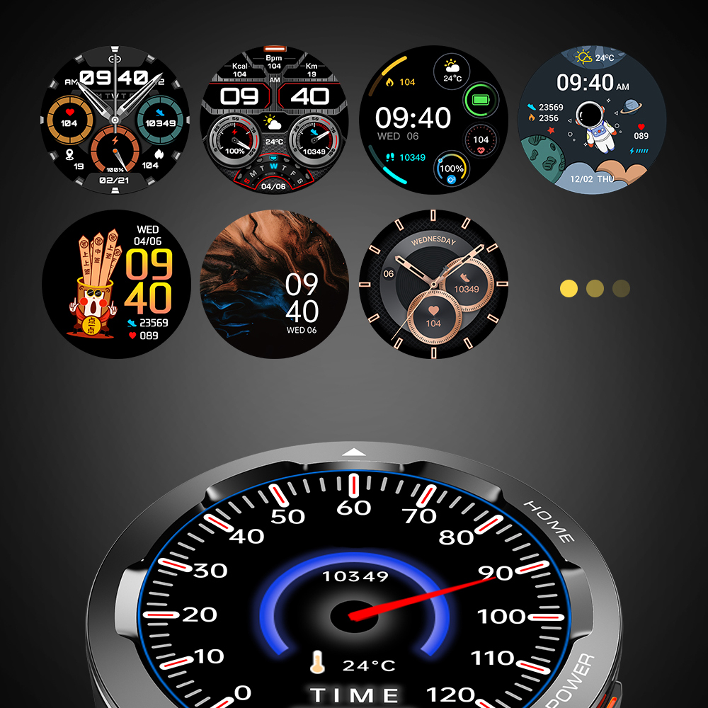 Hagen HC3014537 Smartwatch Smartwatch HC30 niebieski zegarek męski sportowy mineralne