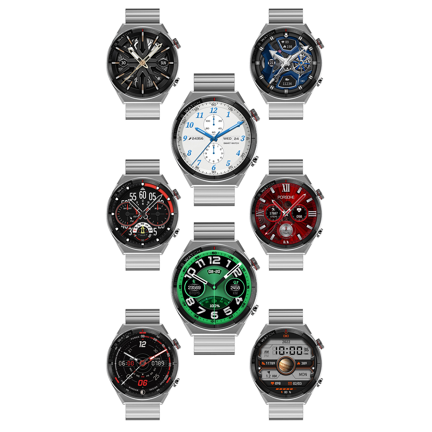 Hagen HC3114114534-SET Smartwatch HC31 czarny + pasek Smartwatch sportowy zegarek czarny - miniatura 9