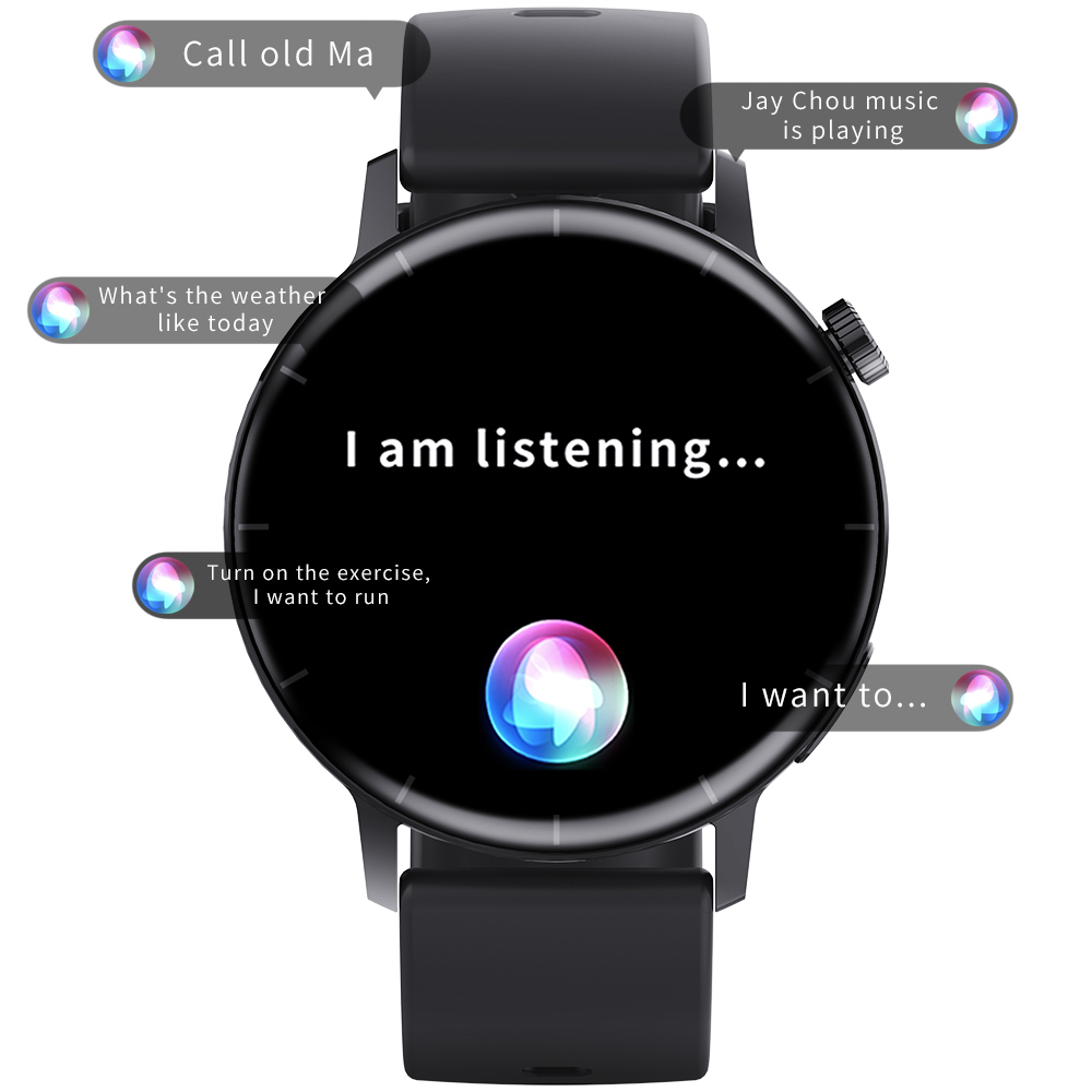 Hagen HC32110539 zegarek czarny sportowy Smartwatch pasek - miniatura 5