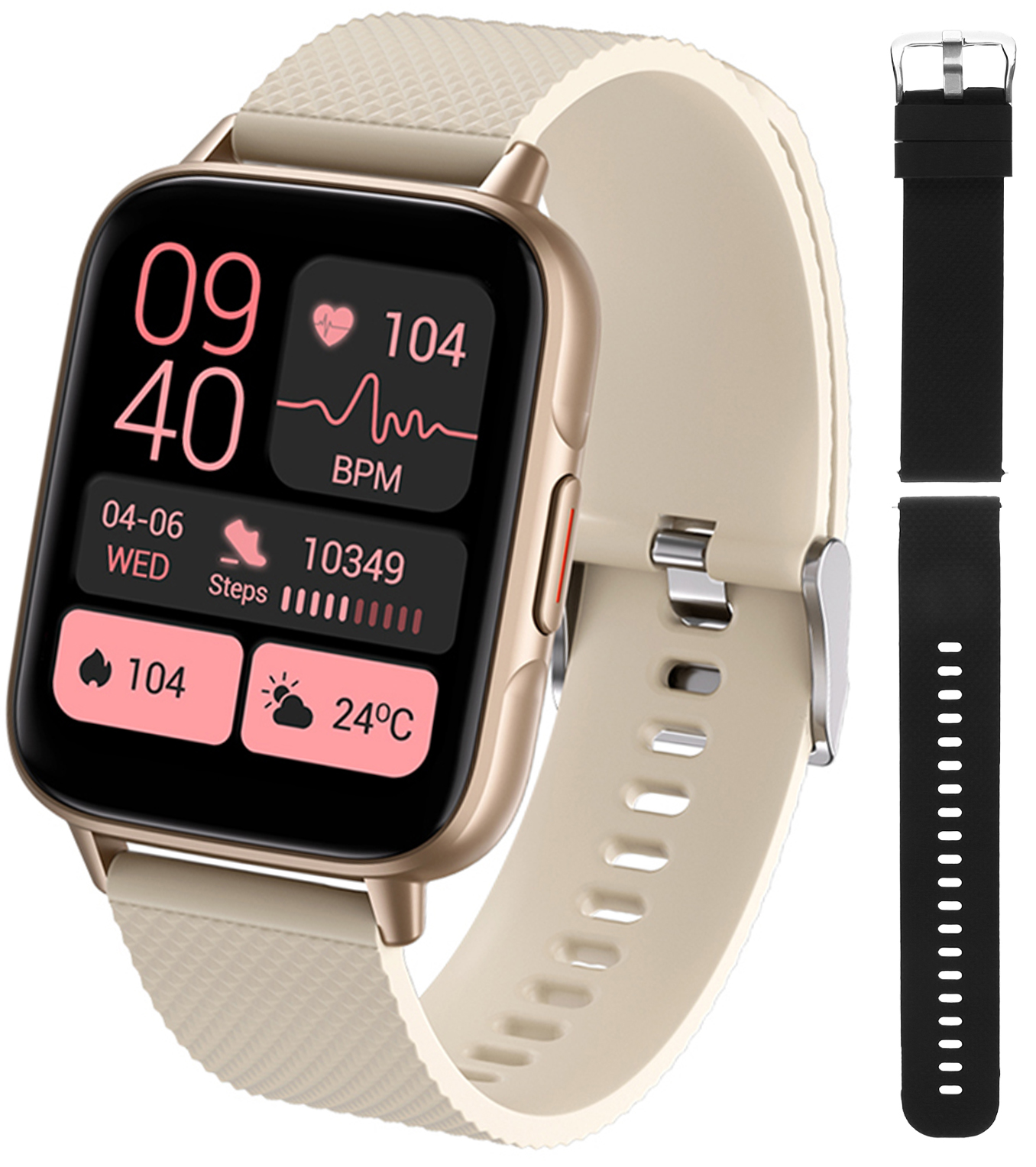 Hagen Smartwatch HC33 różowy + pasek HC33.110.531.534-SET