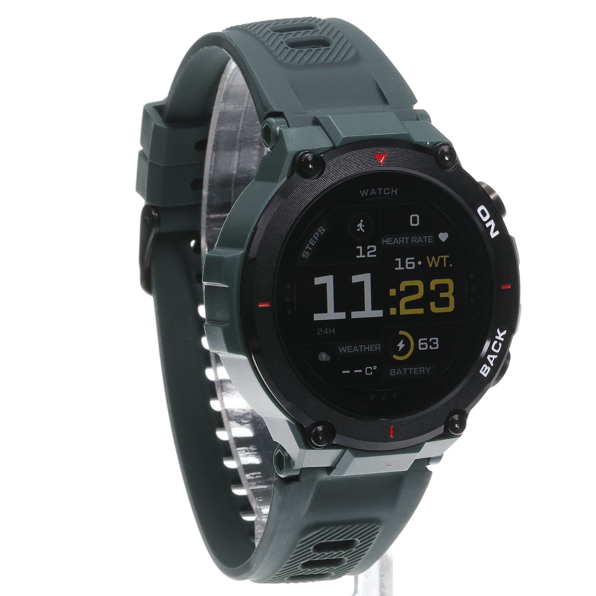 Hagen HC352145314 Smartwatch HC35 zielony Smartwatch sportowy zegarek czarny - miniatura 3