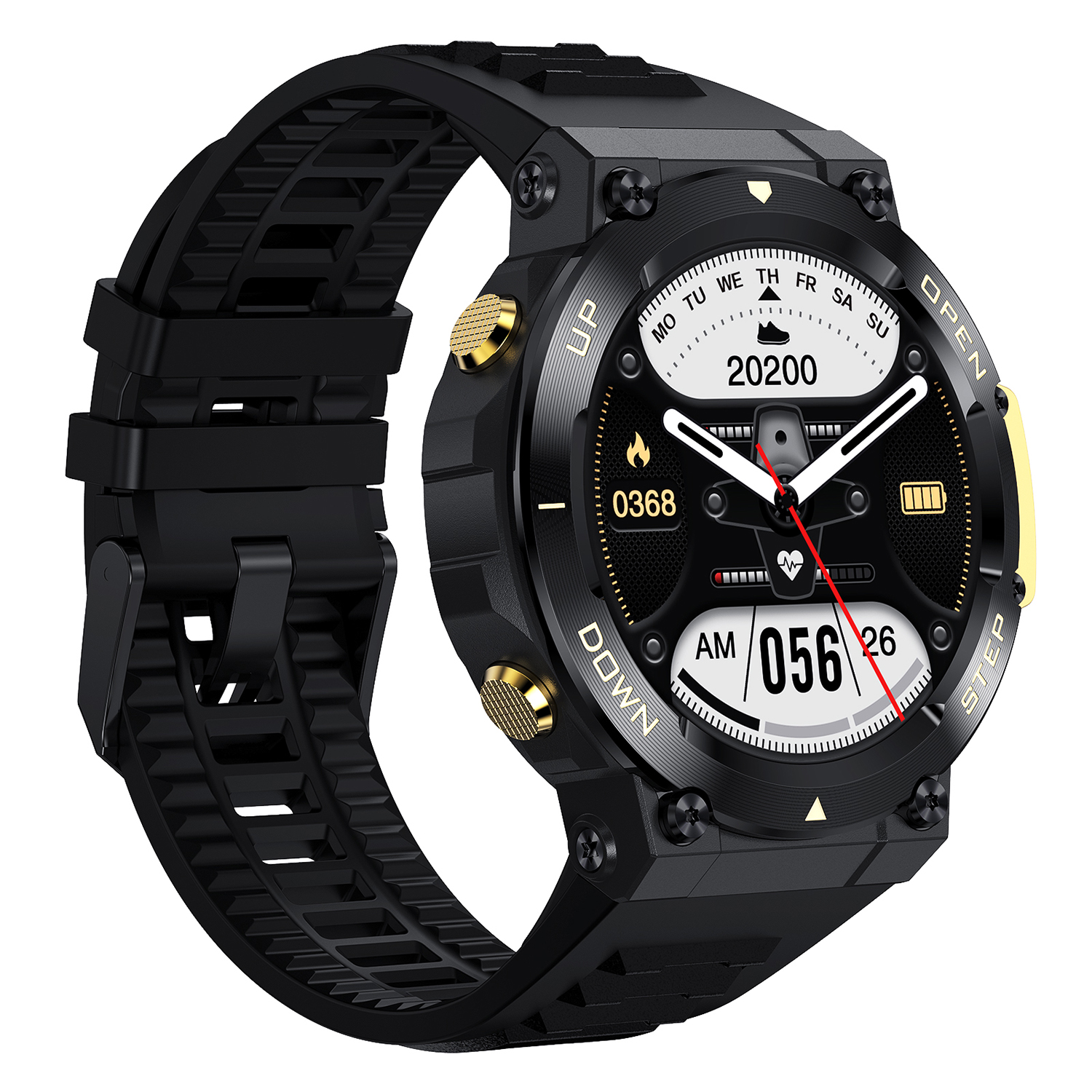 Hagen HC36G24534 Smartwatch HC36 czarny grafitowy Smartwatch sportowy zegarek czarny - miniatura 3
