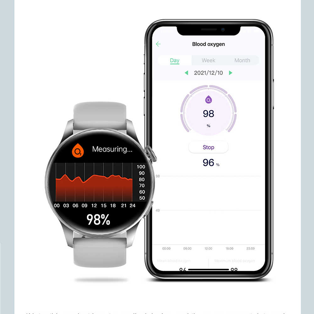 Hagen HC391151115 Smartwatch HC39 złoty zegarek sportowy Smartwatch - miniatura 4
