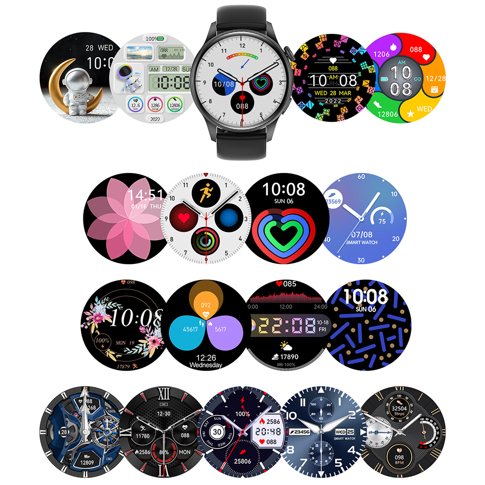 Hagen HC391151115 Smartwatch Smartwatch HC39 złoty zegarek męski sportowy z tworzywa sztucznego - miniatura 8