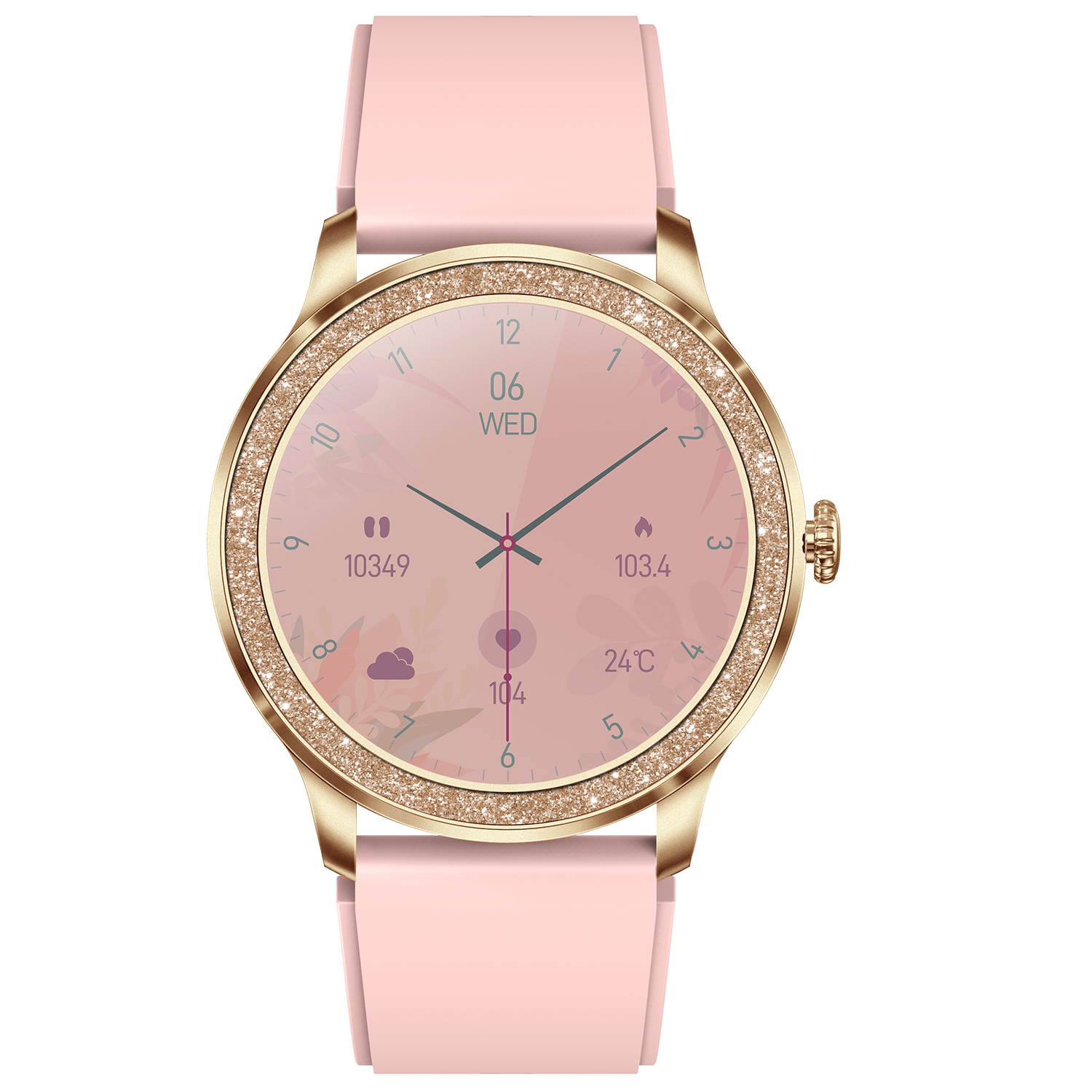 Hagen HC44110539 Smartwatch Smartwatch HC44 Różowe złoto zegarek damski sportowy z tworzywa sztucznego - miniatura 5