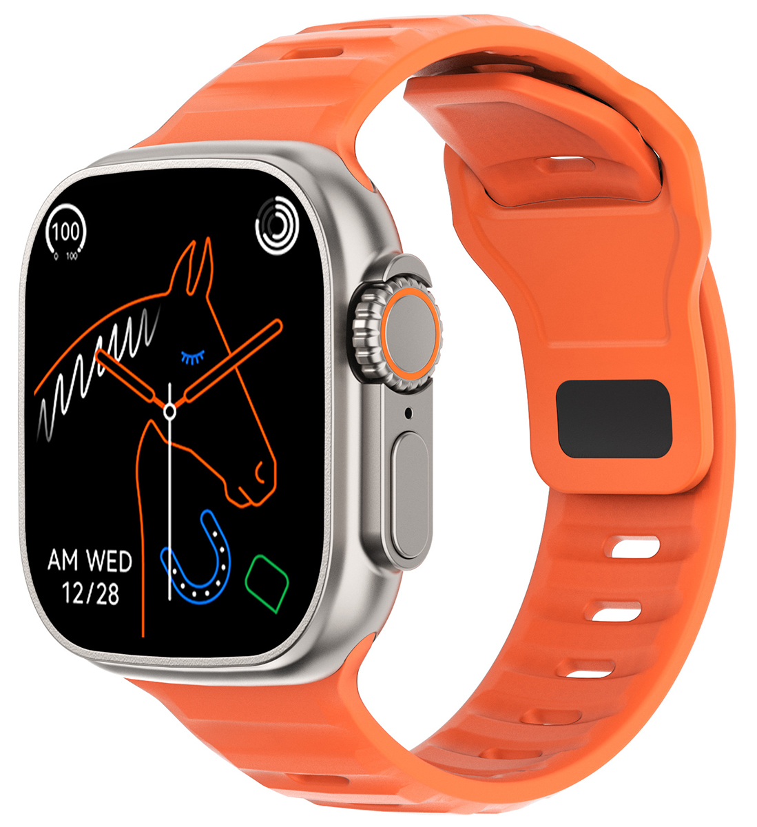 Hagen Smartwatch HC45 srebrny pomarańczowy HC45.111.568.568-SET
