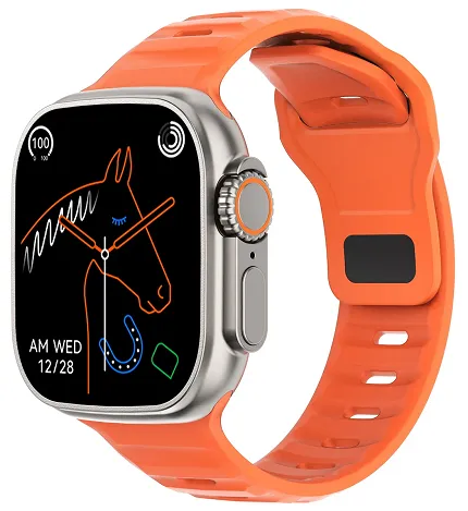 Hagen HC45111568568-SET Smartwatch Smartwatch HC45 srebrny pomarańczowy - zdjęcie 1